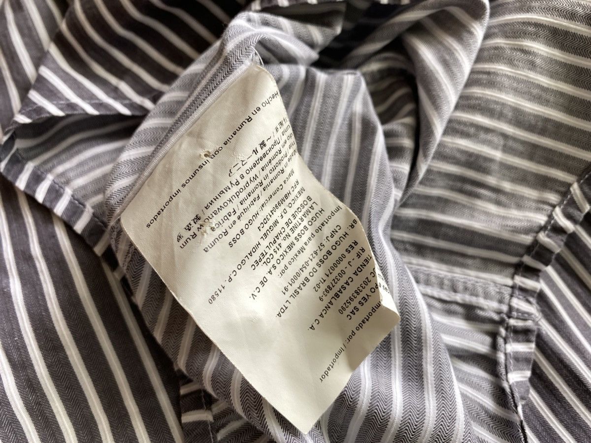 Hugo Boss Hugo Boss Fitted Ls stripe shirt Size US M / EU 48-50 / 2 - 10 Thumbnail