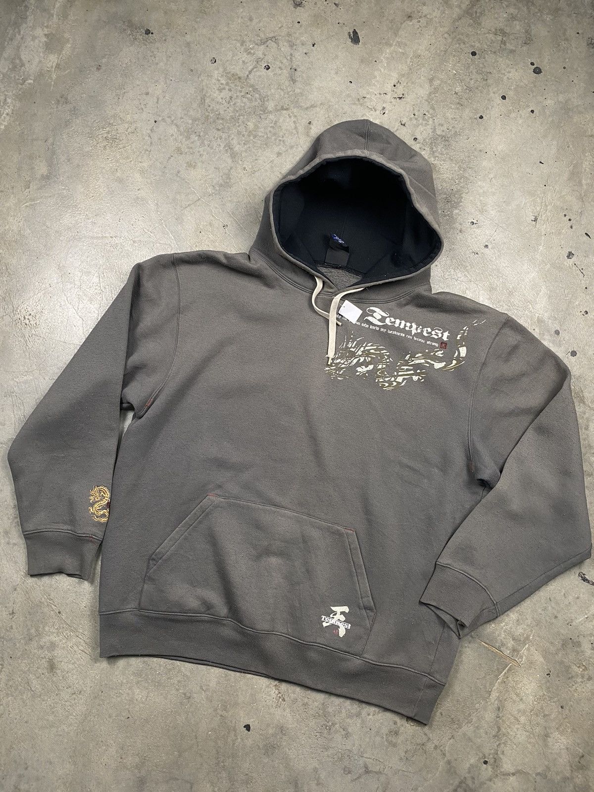 14th Addiction × If Six Was Nine × Japanese Brand y2k Sunfaded Beaumere Tempest Sukajan Pullover Size US L / EU 52-54 / 3 - 4 Thumbnail