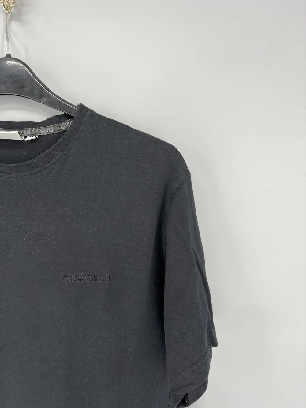 Carlo Colucci Vintage Rare Logo Carlo Colucci Black Relaxed T-Shir Size US XL / EU 56 / 4 - 4 Thumbnail