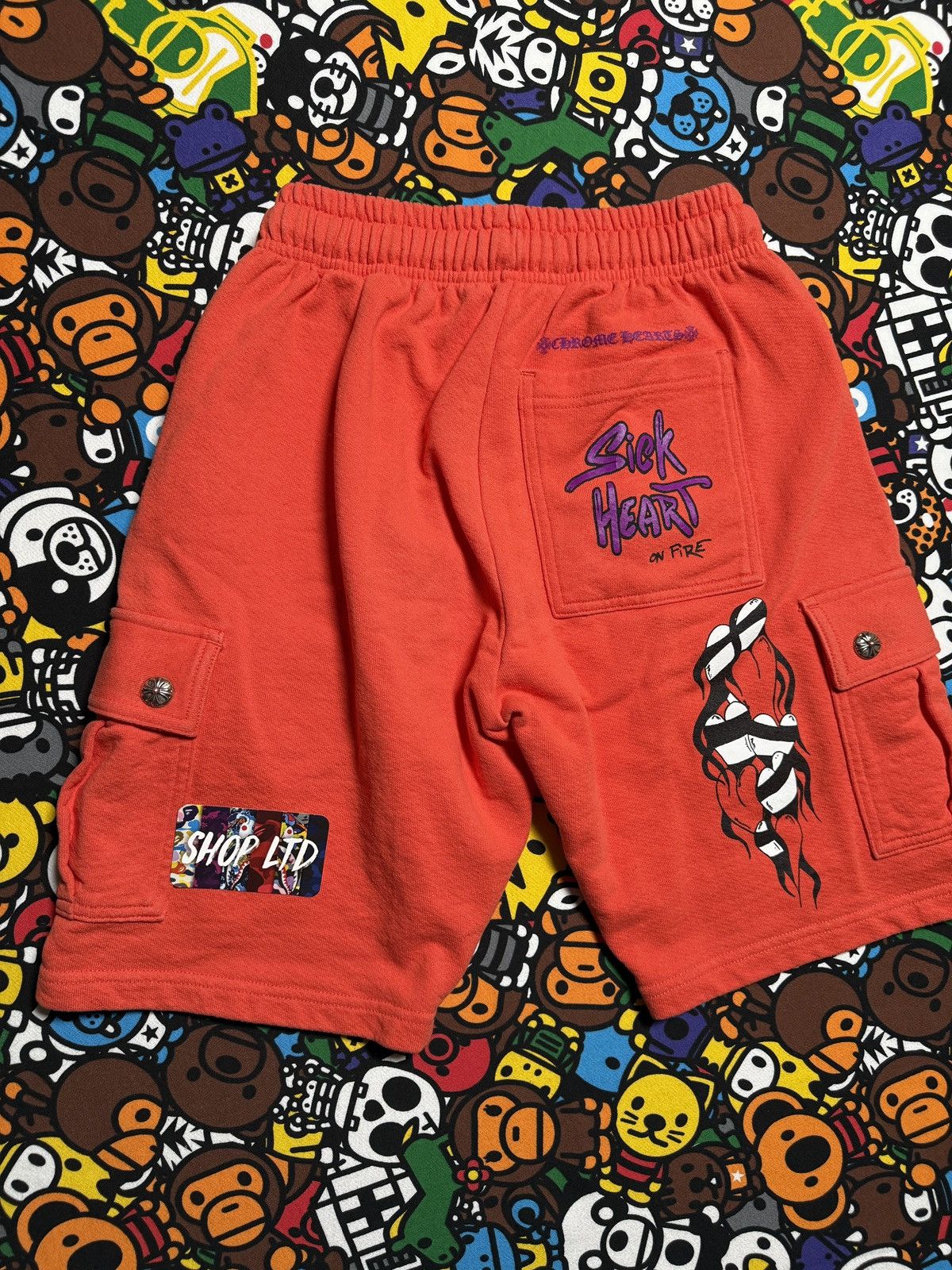 Chrome Hearts Chrome Hearts Matty Boy Orange Spark Shorts Size US 30 / EU 46 - 11 Thumbnail