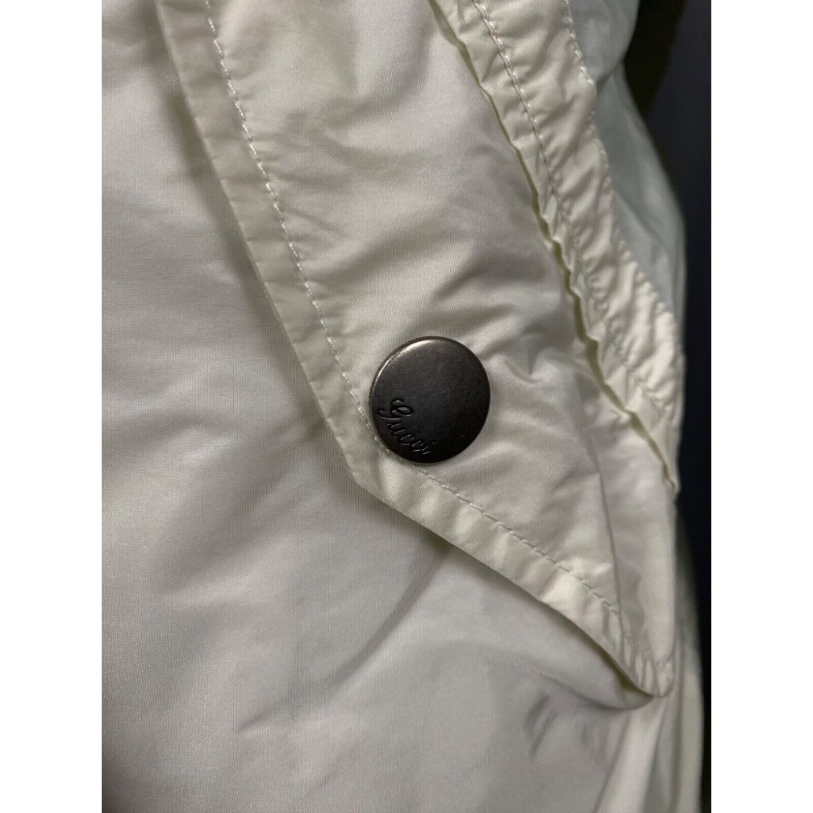 Gucci Gucci Men's Green Beige Reversible Nylon Bomber Jacket Size Size US L / EU 52-54 / 3 - 16 Thumbnail