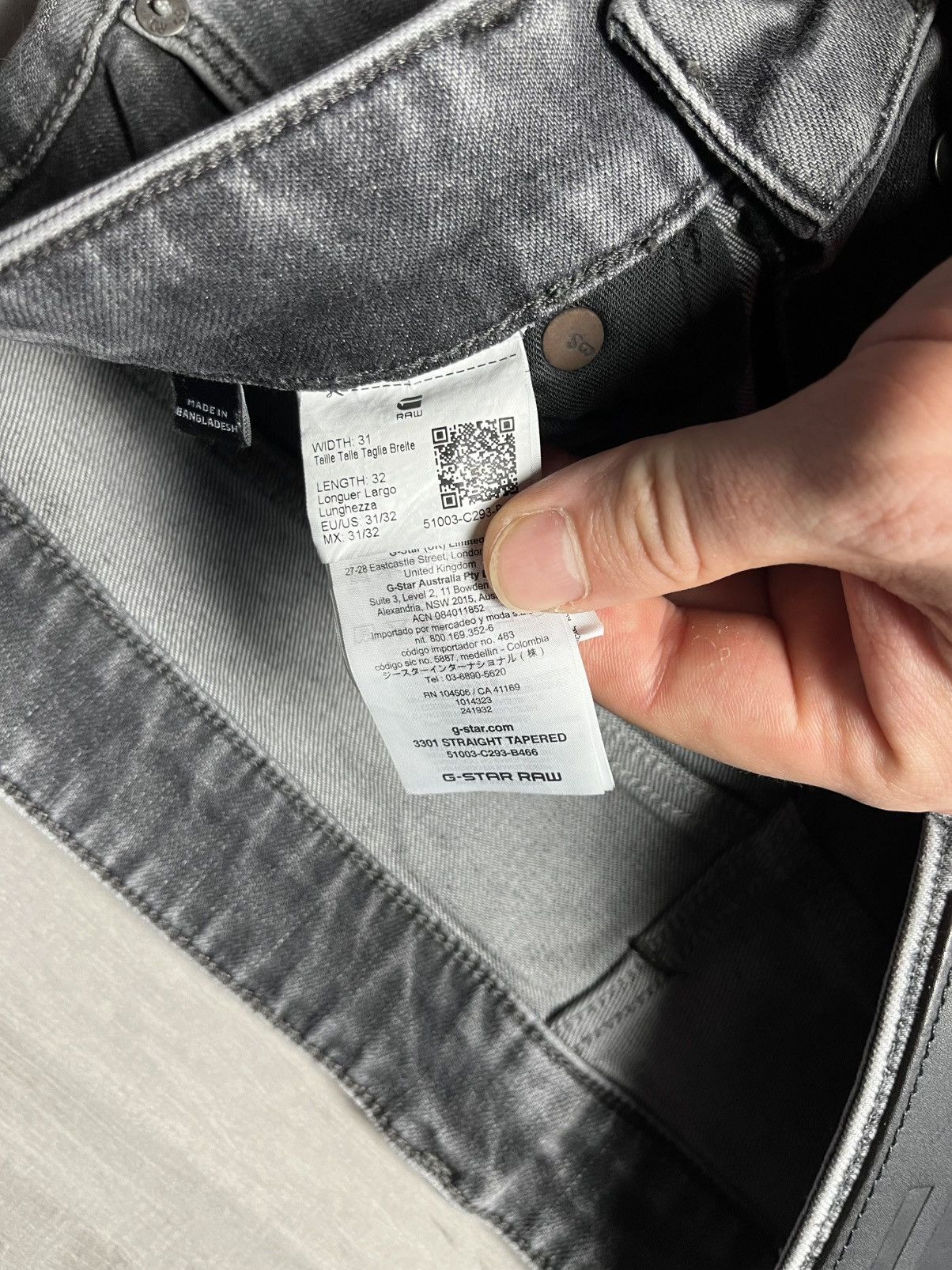 G-Star G star raw denim jeans 3301 straight tapered size 31/32 Size US 31 - 5 Thumbnail