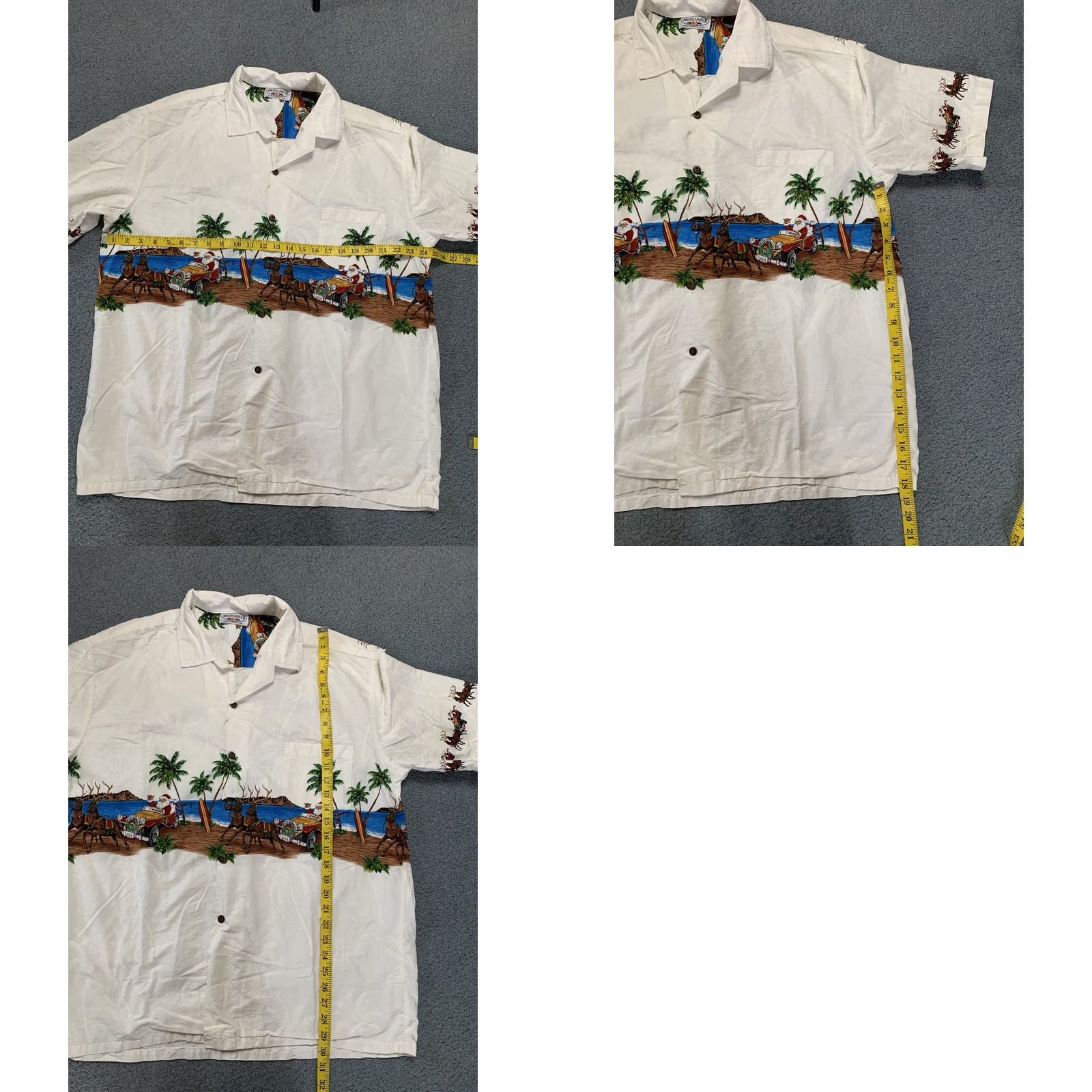 Vintage Pacific Legend Hawaiian Christmas Mens XL Button-Up Shirt Size US XL / EU 56 / 4 - 8 Thumbnail