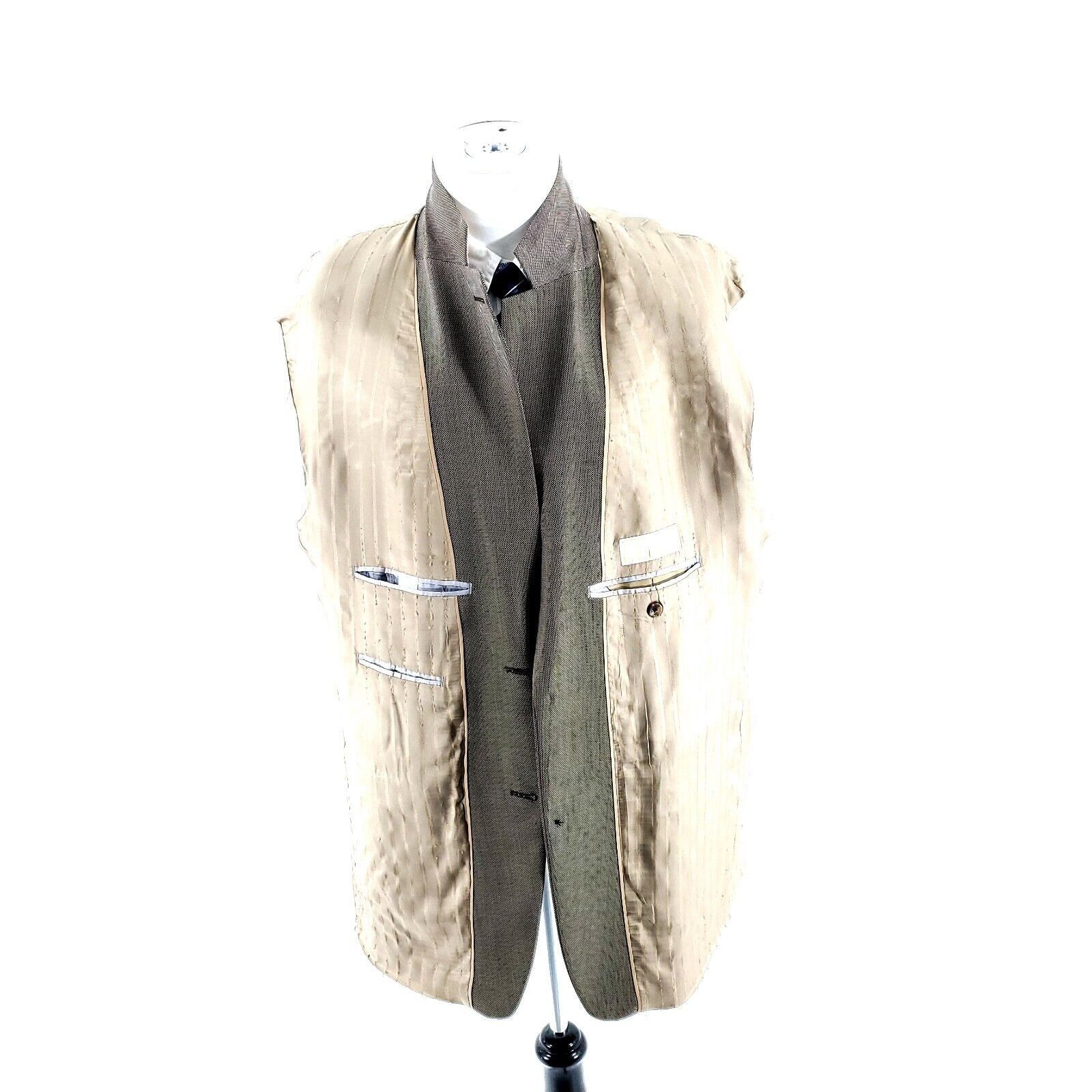 Michael Kors Michael Kors Wool 2 Button Blazer 44R Or Slim 46R Green Tan Size 44R - 9 Thumbnail