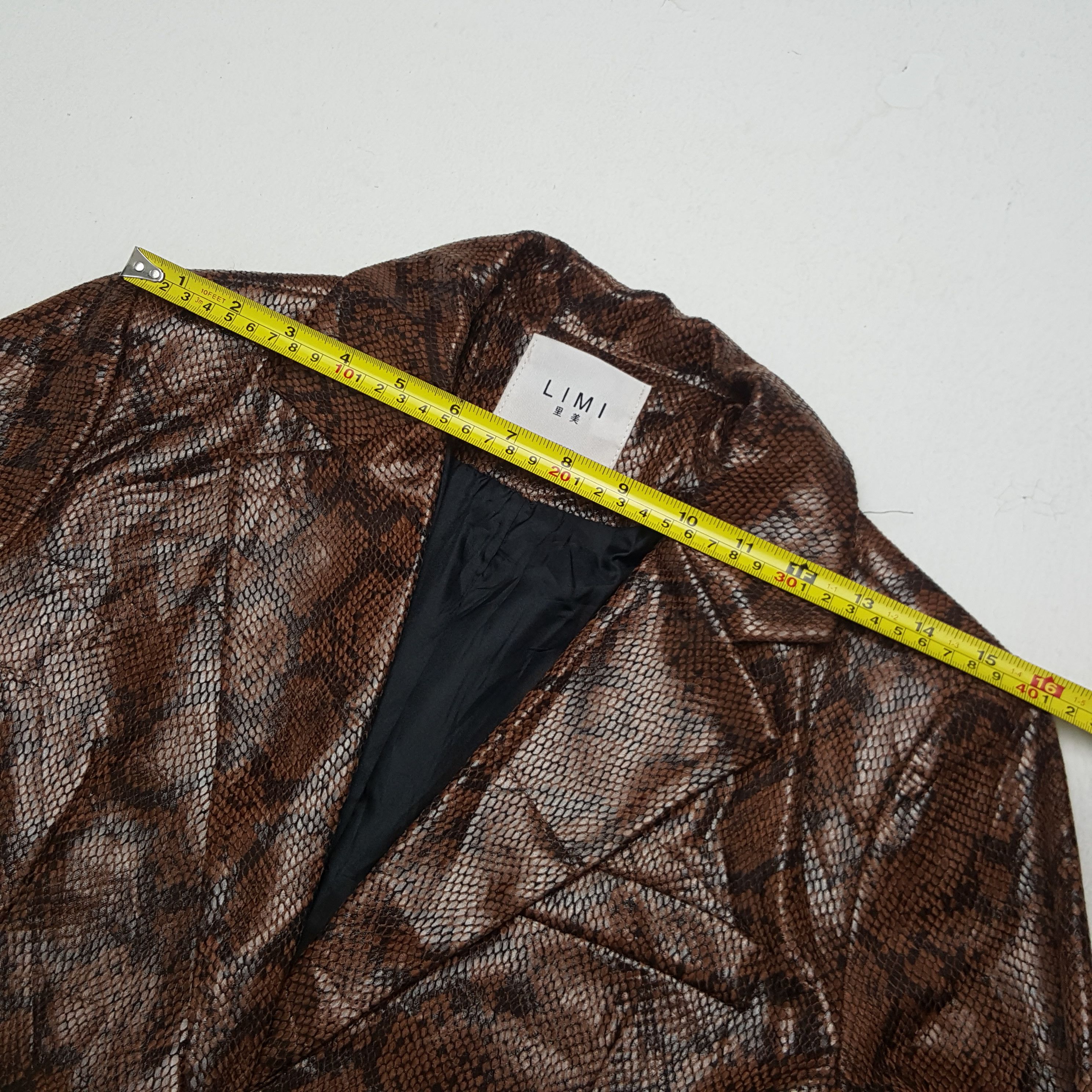 Designer × Leather × Vintage Vintage Limi Japanese Brand Snake Design Blazer Size US S / EU 44-46 / 1 - 5 Thumbnail