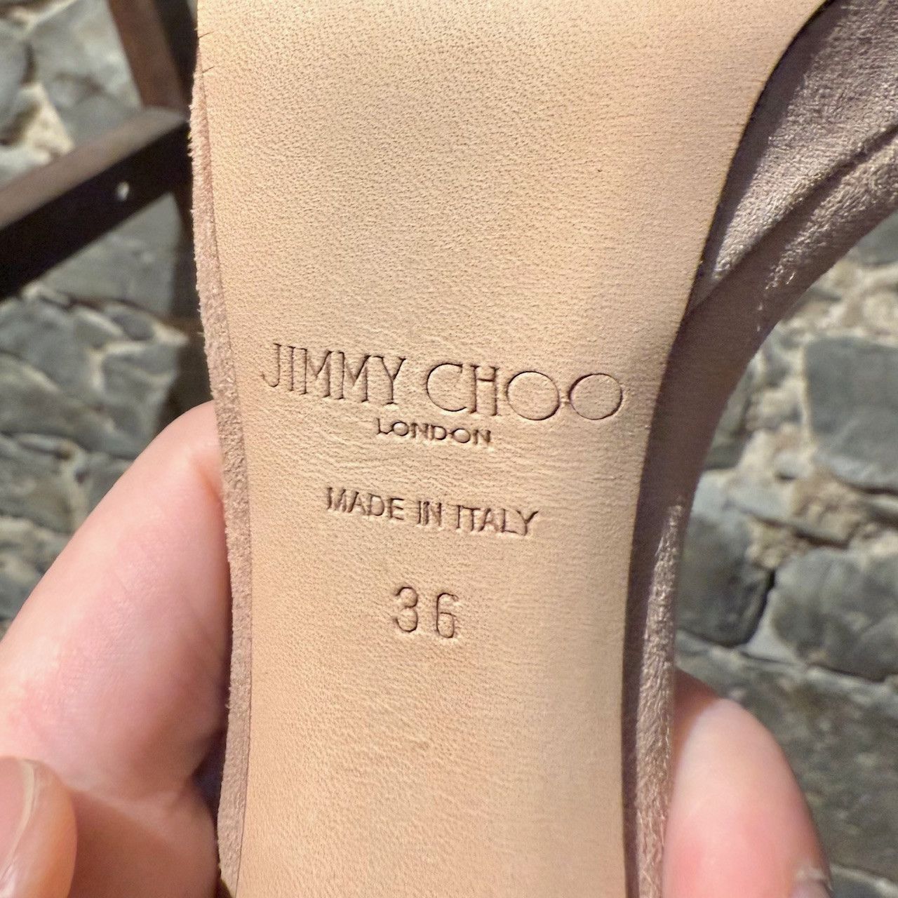 Jimmy Choo Jimmy Choo Beige Suede Misty 120 Heeled Sandals - 36 IT Size US 6 / IT 36 - 11 Thumbnail