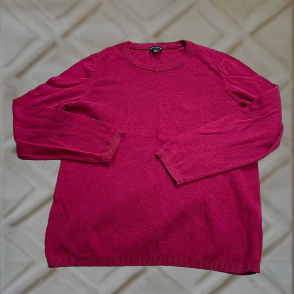 Tommy Hilfiger Tommy Hilfiger Sweater Mens XL Red Pullover Knit Lightweight Crew Neck Stretch Size US XL / EU 56 / 4 - 1 Thumbnail