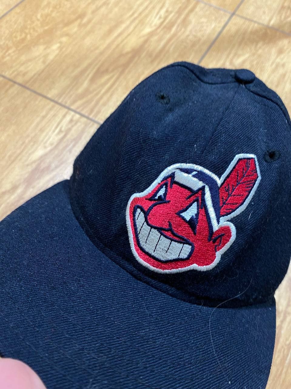 New Era Hats big logo Vintage New Era black Cap NBA Y2K 100% Wool Size ONE SIZE - 7 Thumbnail