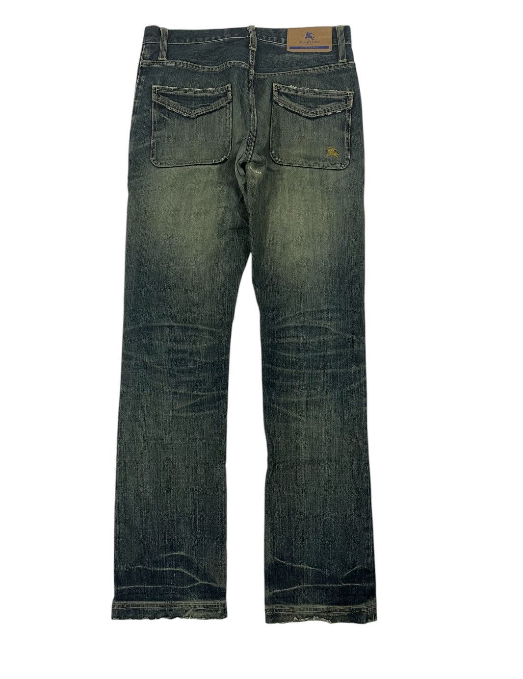 Burberry × Japanese Brand × Vintage Burberry Blue Label Distress Bush/klaus Jeans Size S Size US 31 - 3 Thumbnail