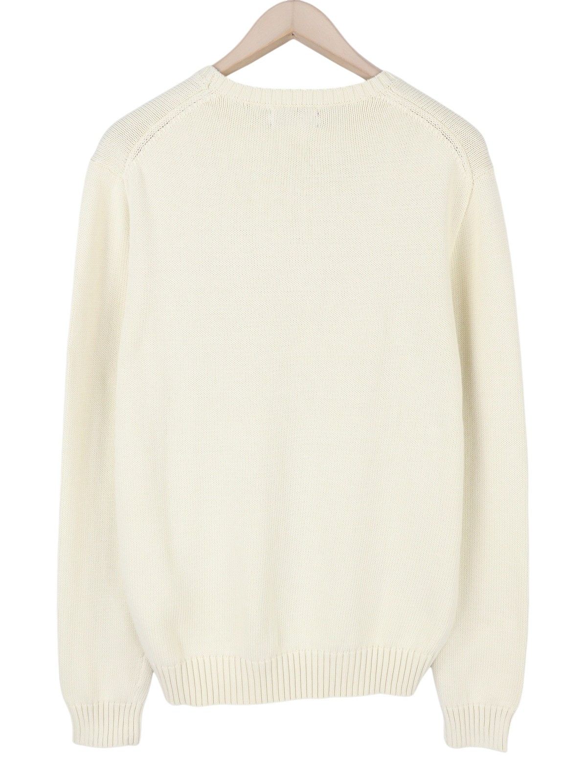 Ralph Lauren CREAM L Tight Knit Crew Neck Pullover 86929 Size US L / EU 52-54 / 3 - 4 Thumbnail