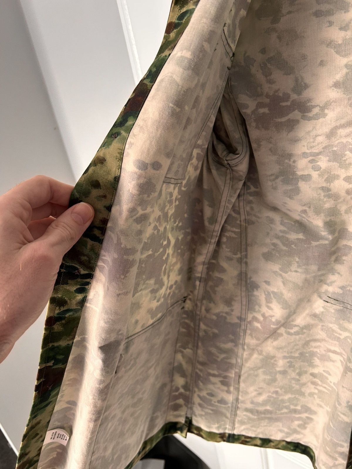 Sid Mashburn Sid Mashburn Camouflage Print Waxed Cotton Overshirt Jacket Size US L / EU 52-54 / 3 - 4 Thumbnail