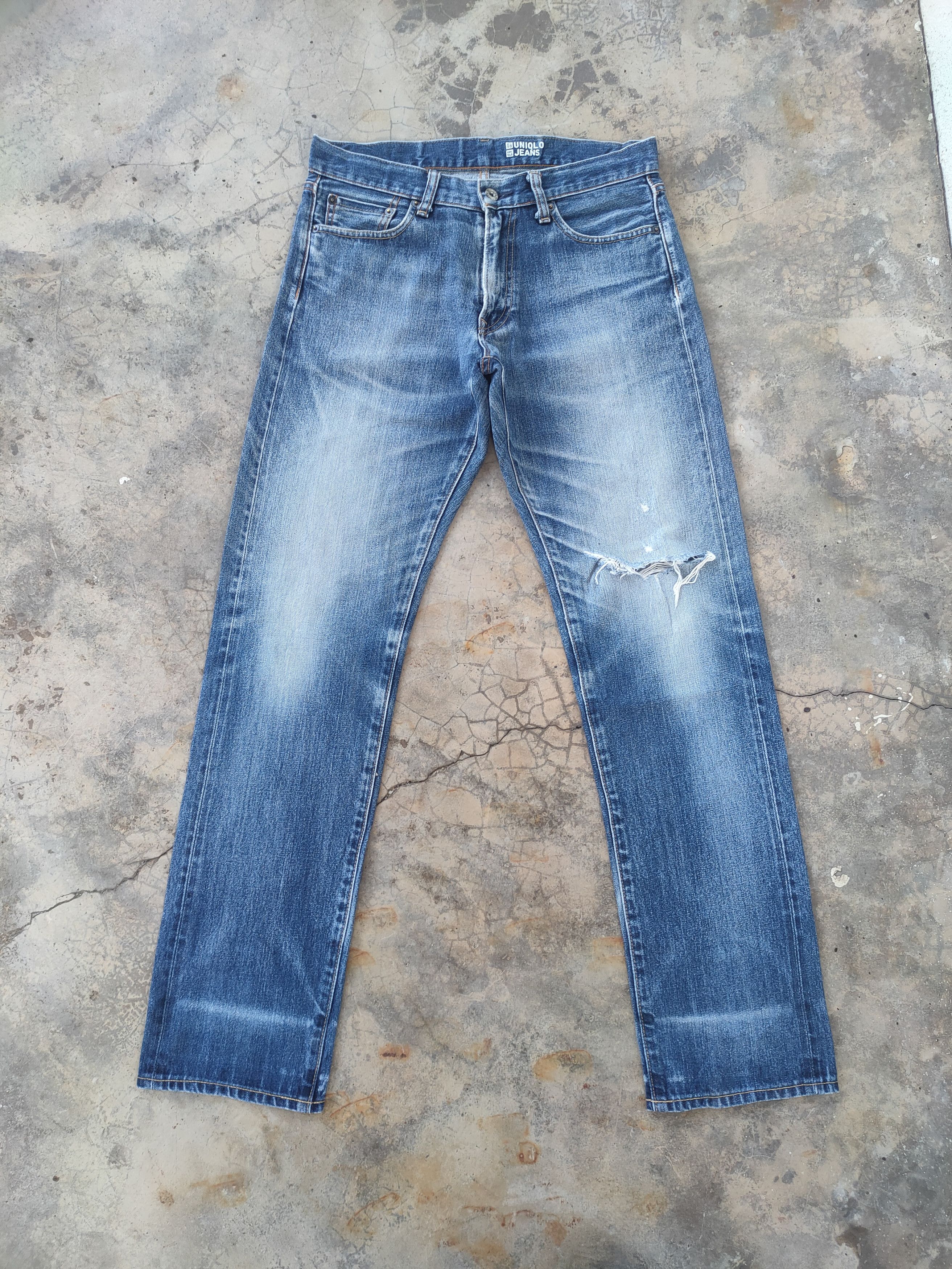 Japanese Brand VINTAGE JAPANESE FADED DISTRESSED JEANS DENIM PANTS Size US 32 / EU 48 - 1 Thumbnail
