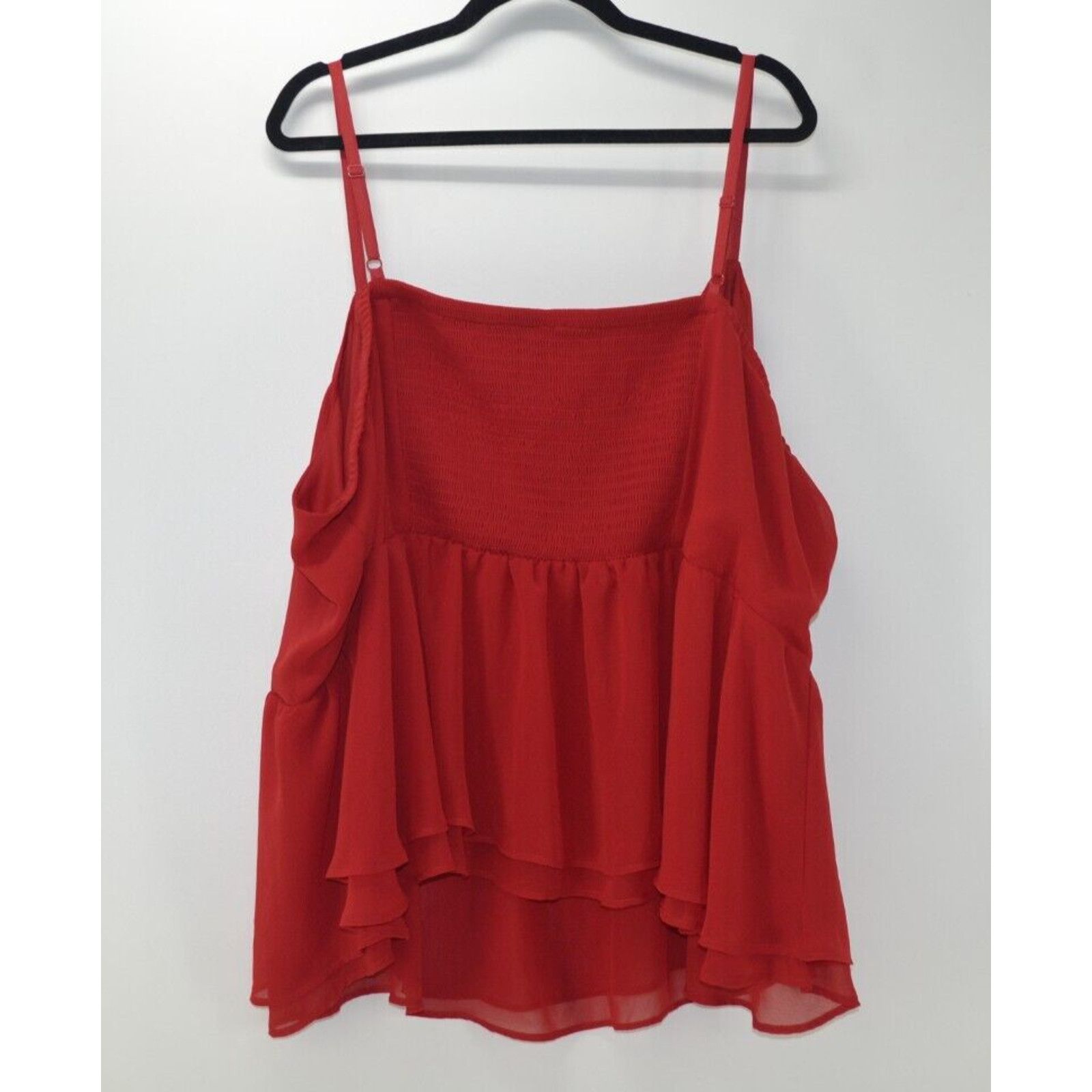 Other Torrid Women's Red Valentines Spaghetti Strap Tiered Ruffled Size 4XL / US 24-26 - 2 Thumbnail