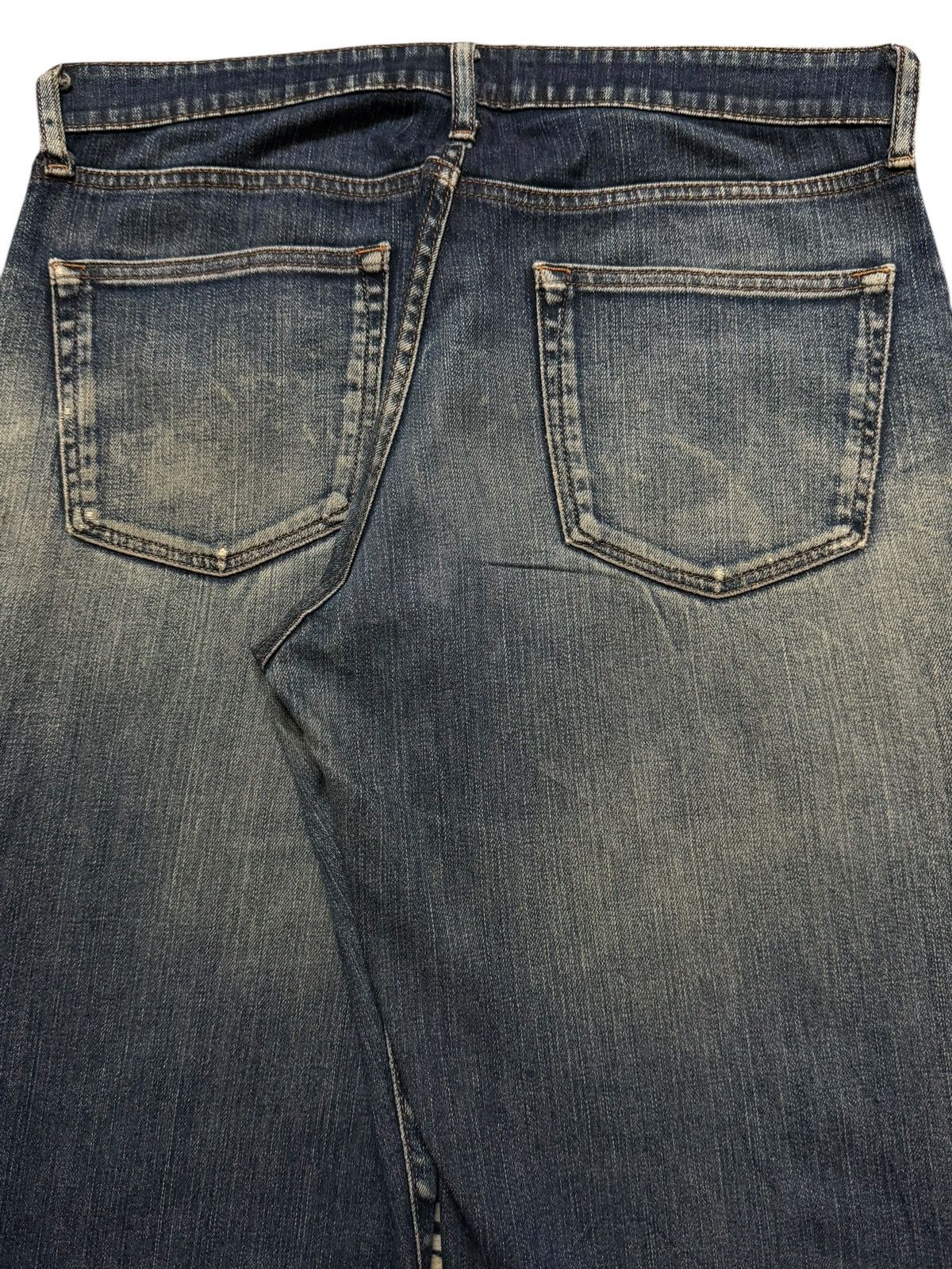 Uniqlo Vintage Y2K Japanese Uniqlo Mud Wash Distress Wide Leg Baggy Size US 33 - 5 Thumbnail