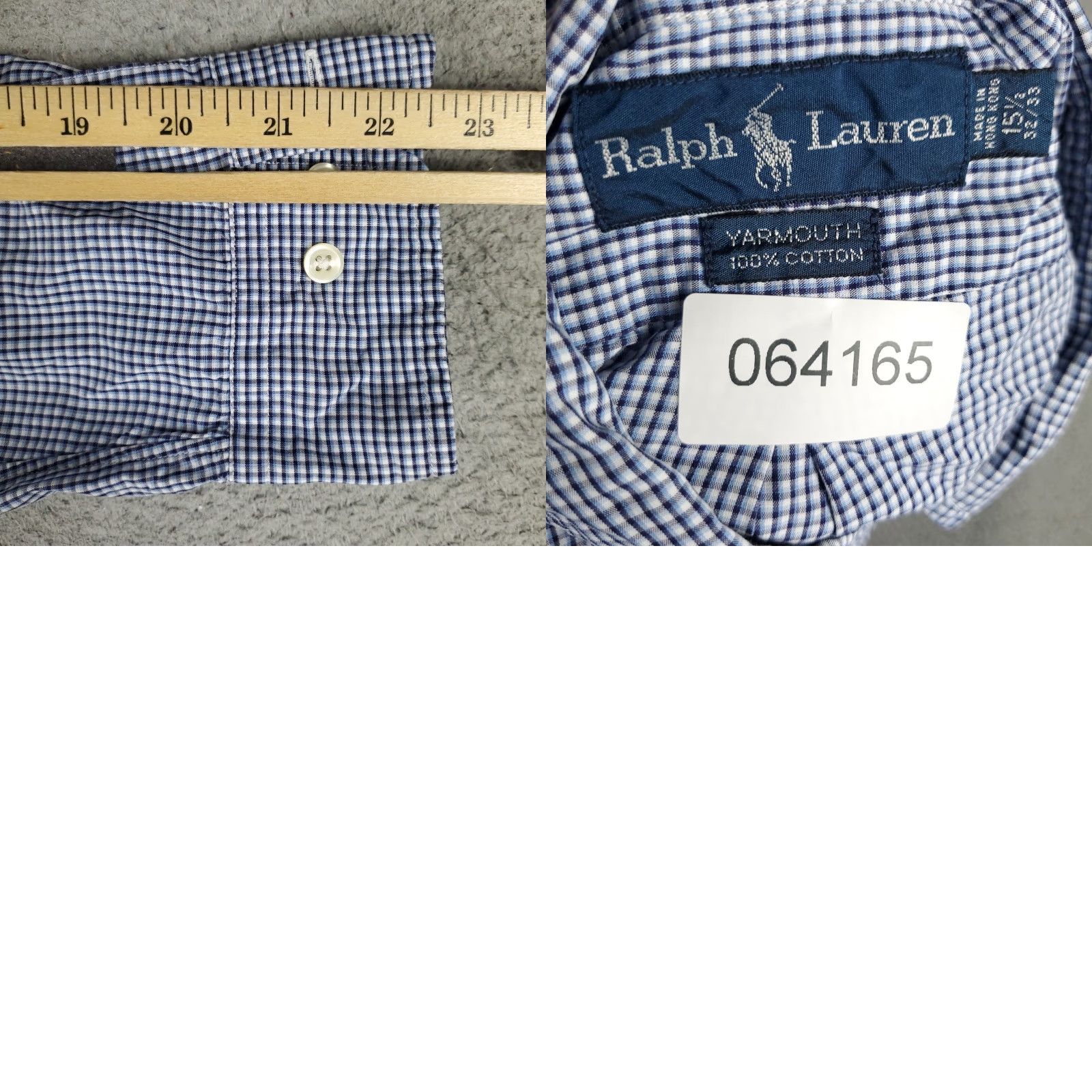 Ralph Lauren Ralph Lauren Shirt Mens Size 15.5 Blue Pony Dress Button-Down Long Sleeve Non-Iron Regular Fit Casual/Workwear Mens Size 40R - 8 Thumbnail