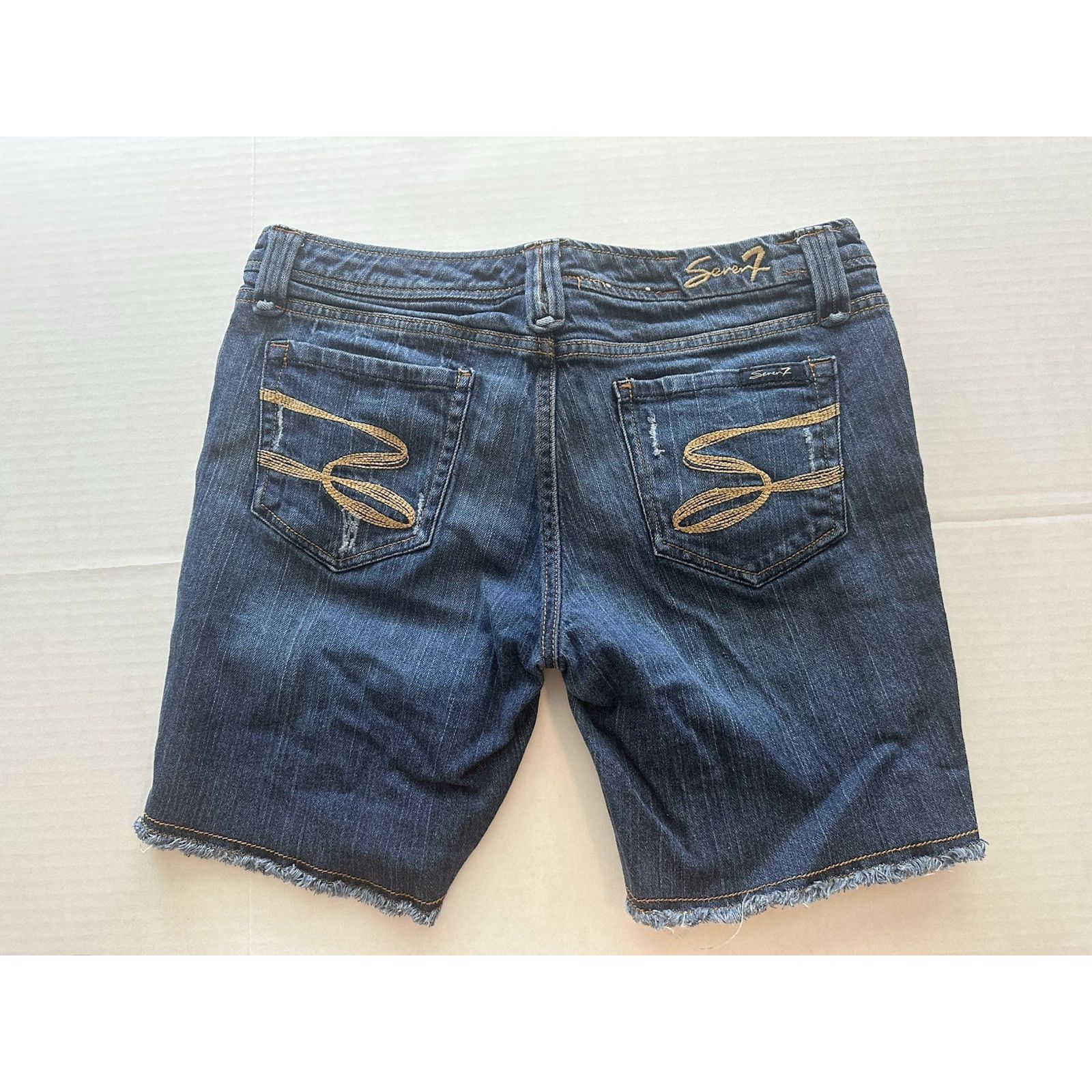 Seven 7 Seven7 Jeans Women's Denim Shorts Sz 30 Cutoff Summer Size 30" / US 8 / IT 44 - 4 Thumbnail