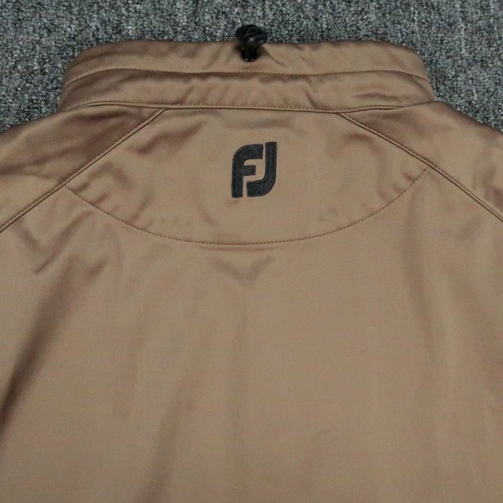 Footjoy FootJoy Vest Mens XL Brown Full Zip Pockets Mock Neck Windbreaker Golf/Jobs Size US XL / EU 56 / 4 - 6 Thumbnail