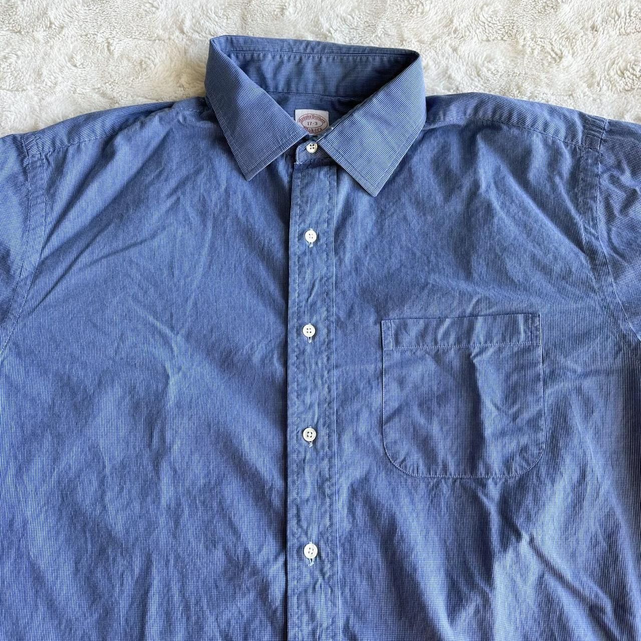 Brooks Brothers Vintage Brooks Brothers Shirt Mens 17-3 Blue Button 90s USA Size US XL / EU 56 / 4 - 4 Thumbnail