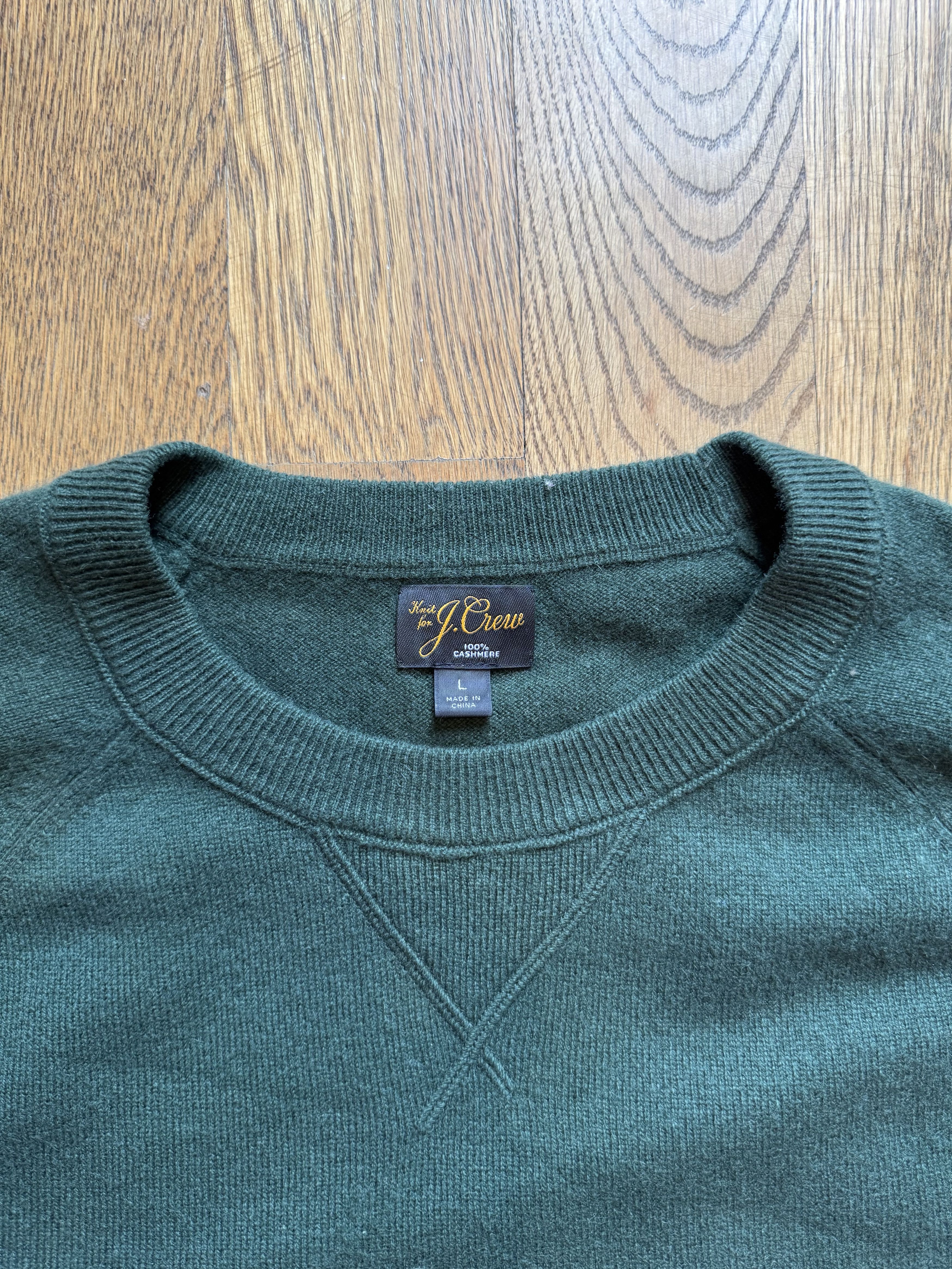 J.Crew J.Crew Men's Cashmere Raglan Sleeve Crewneck Sweatshirt Size US L / EU 52-54 / 3 - 3 Thumbnail