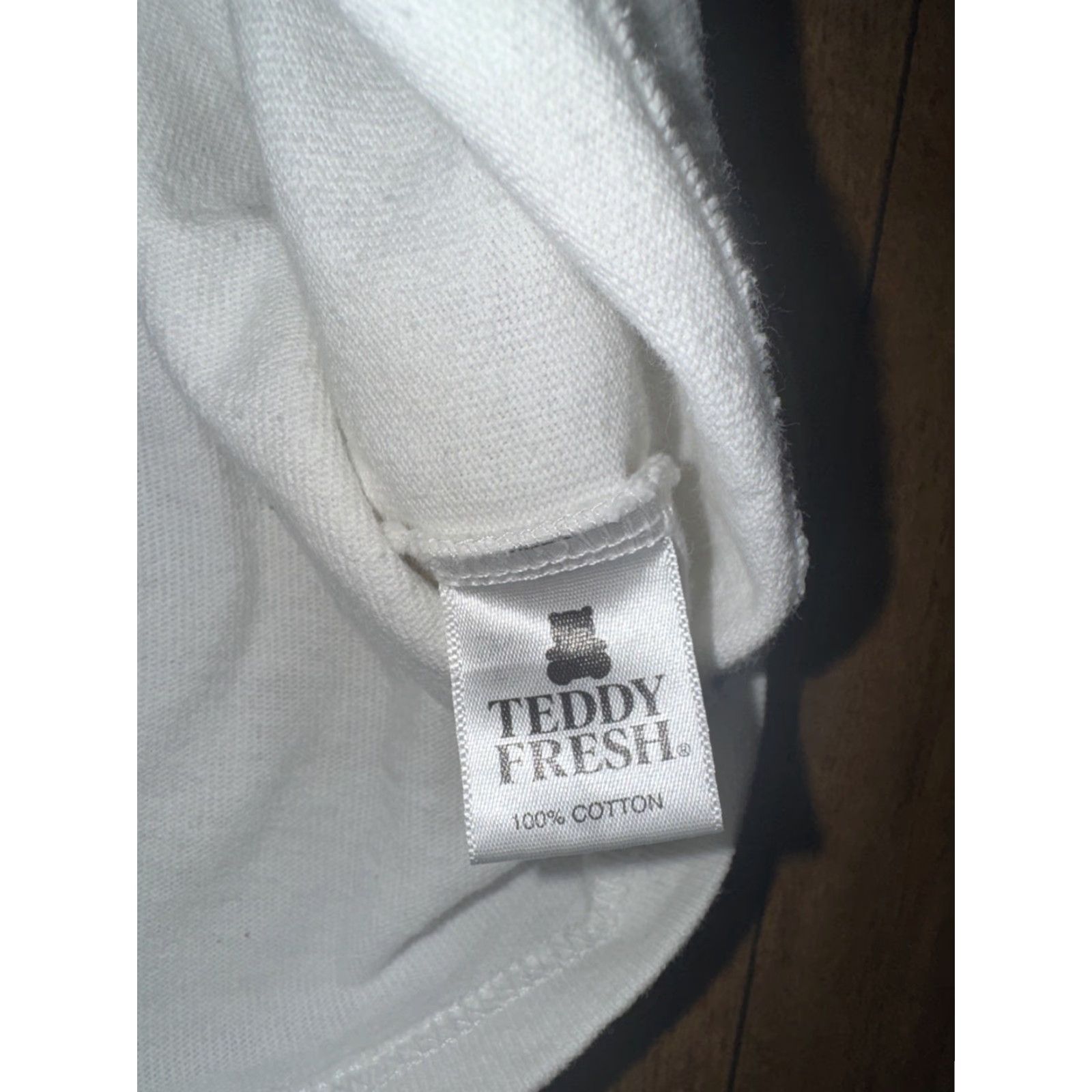 Teddy Fresh VINTAGE Teddy Fresh Embroidered Logo T-Shirt White XXL 2XL Cotton Tee Streetwear Mens Size US XXL / EU 58 / 5 - 6 Thumbnail