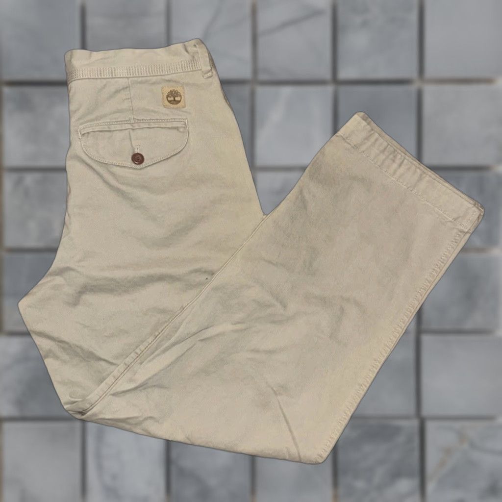 Timberland VINTAGE Timberland Men’s Khaki Chino Pants 32x30 Straight Fit Workwear Beige Mens Pants Chino 32 Waist 30 Inseam Vintage Preppy City Theme Size US 32 / EU 48 - 1 Thumbnail