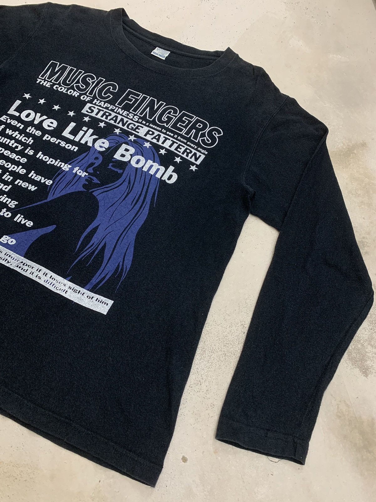 Hysteric Glamour Music Finger Love Like Bomb Life Poem Hysteric Style Size US L / EU 52-54 / 3 - 3 Thumbnail