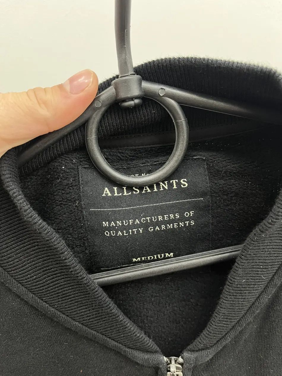 Allsaints Allsaints Cotton With Nylon Sleeves Bomber Jacket Size US M / EU 48-50 / 2 - 2 Thumbnail