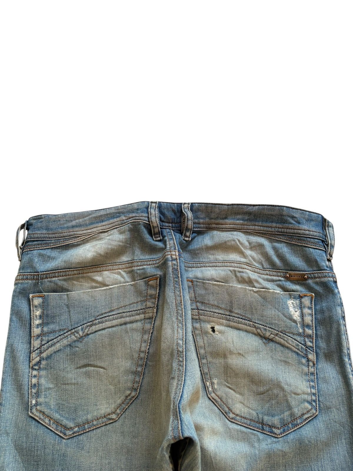 Diesel Vintage Diesel Iakop Button Fly Mud Wash Ripped Jean Size US 32 / EU 48 - 8 Thumbnail