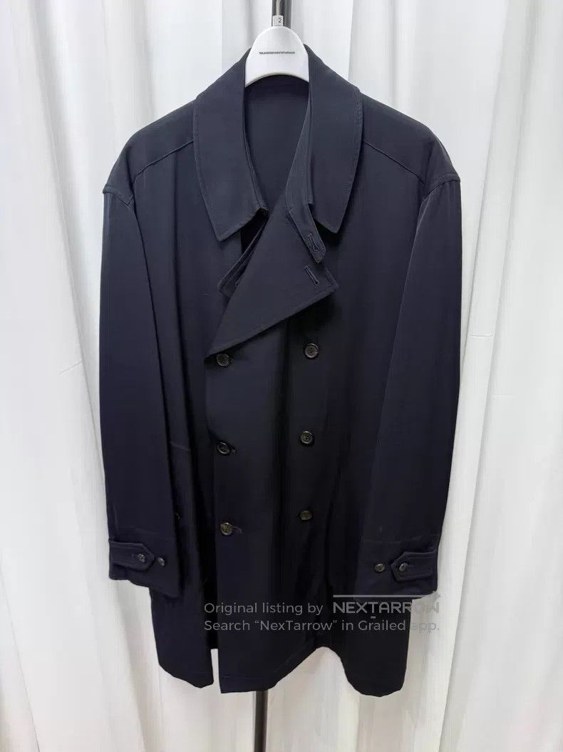 Other Yohji Yamamoto Wool NAVY double-breasted coat Size US M / EU 48-50 / 2 - 1 Thumbnail