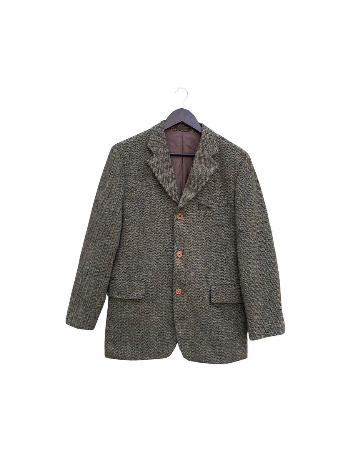 Issey Miyake Issey Miyake X Harris Twees Herringbone Twill Blazers Size 42R - 1 Thumbnail