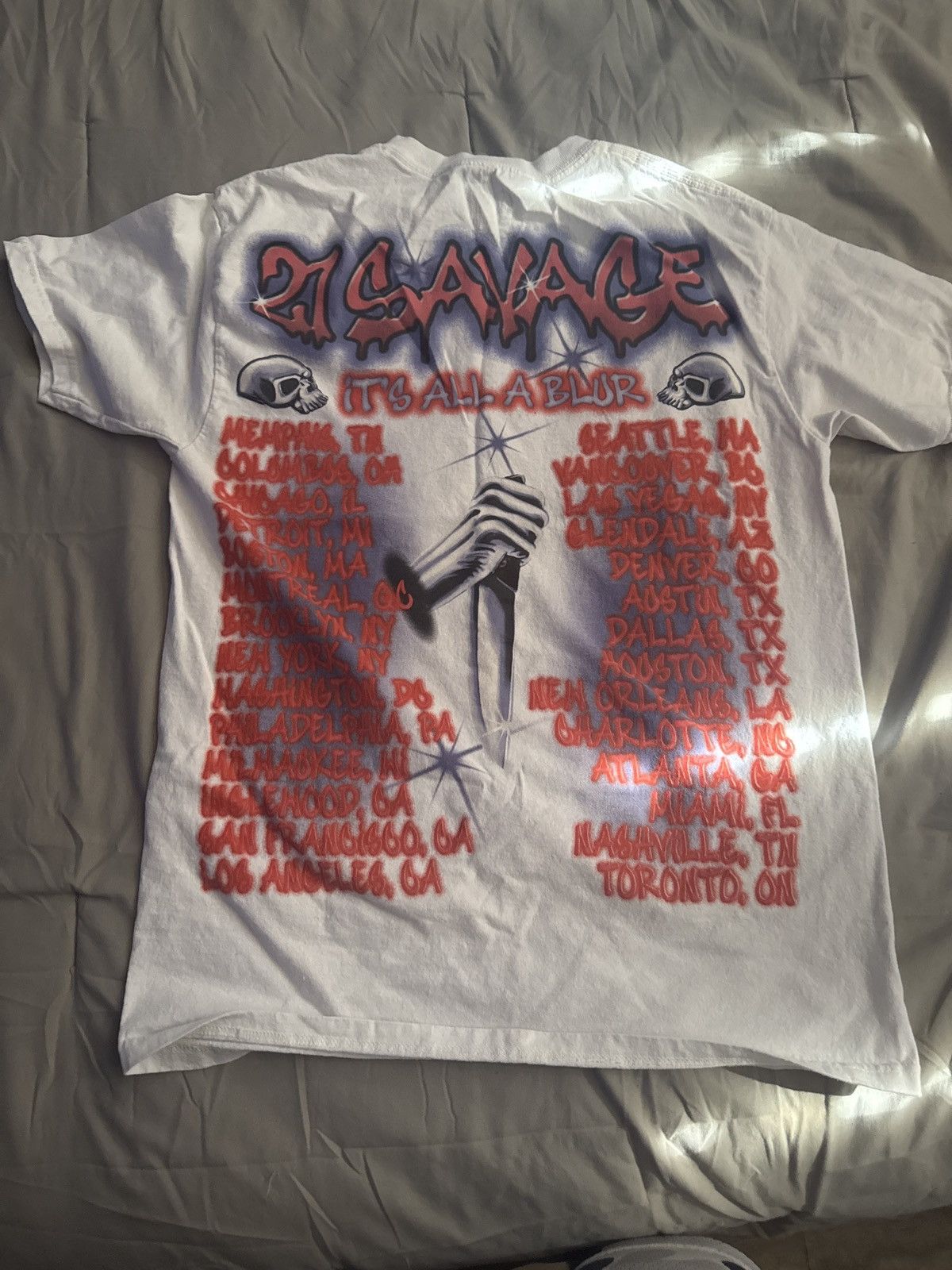 21 Savage Slaughter Gang tour shirt Size US M / EU 48-50 / 2 - 2 Thumbnail