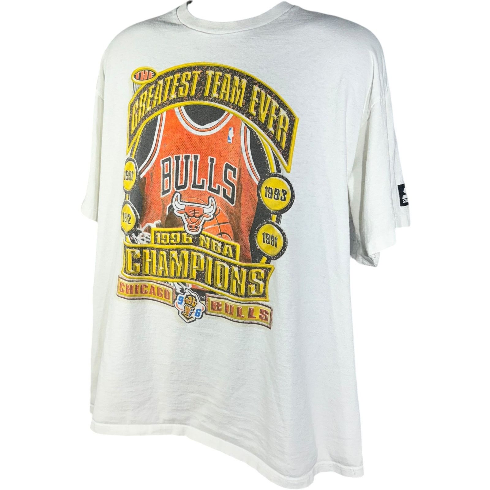 Starter Vintage Chicago Bulls World Champions Tee 1996 Size US XL / EU 56 / 4 - 3 Thumbnail