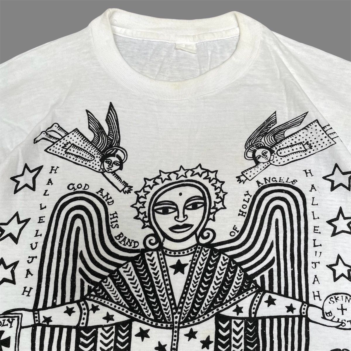 Vintage Vintage God and his band of holy angels Graphic t shirt Size US L / EU 52-54 / 3 - 3 Thumbnail