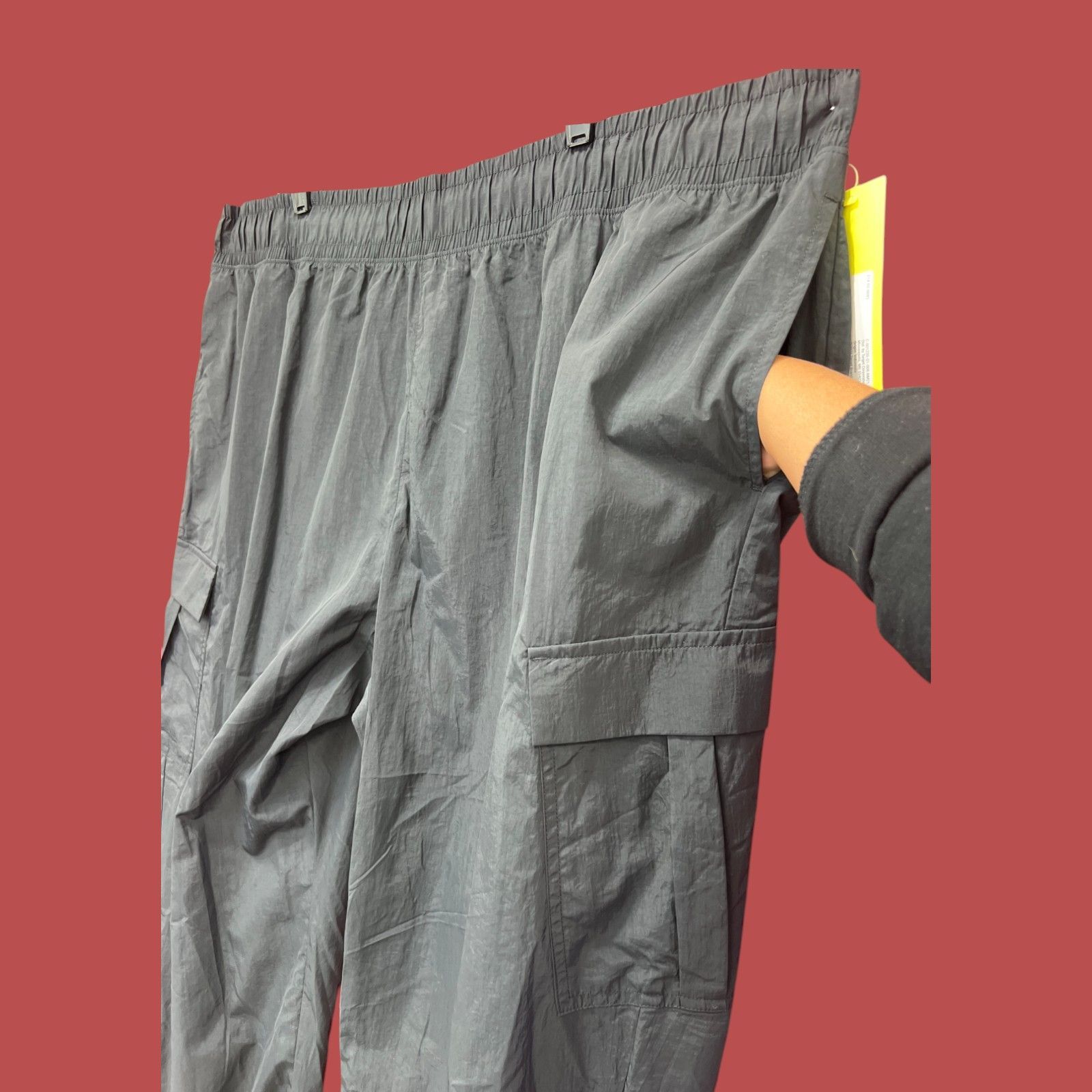Other All In Motion - Women's High-Rise Cargo Parachute Pants High Size 32" / US 10 / IT 46 - 15 Thumbnail