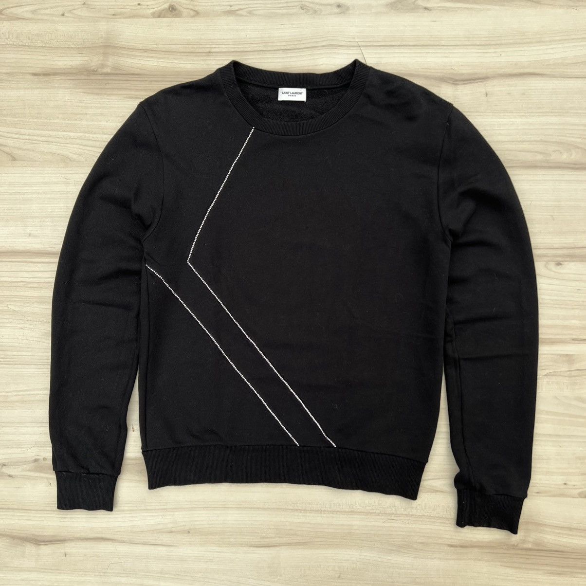 HEDI SLIMANE期 SAINT LAURENT ZIP SWEAT Hedi Slimane × Saint Laurent Paris Saint Laurent collar zip