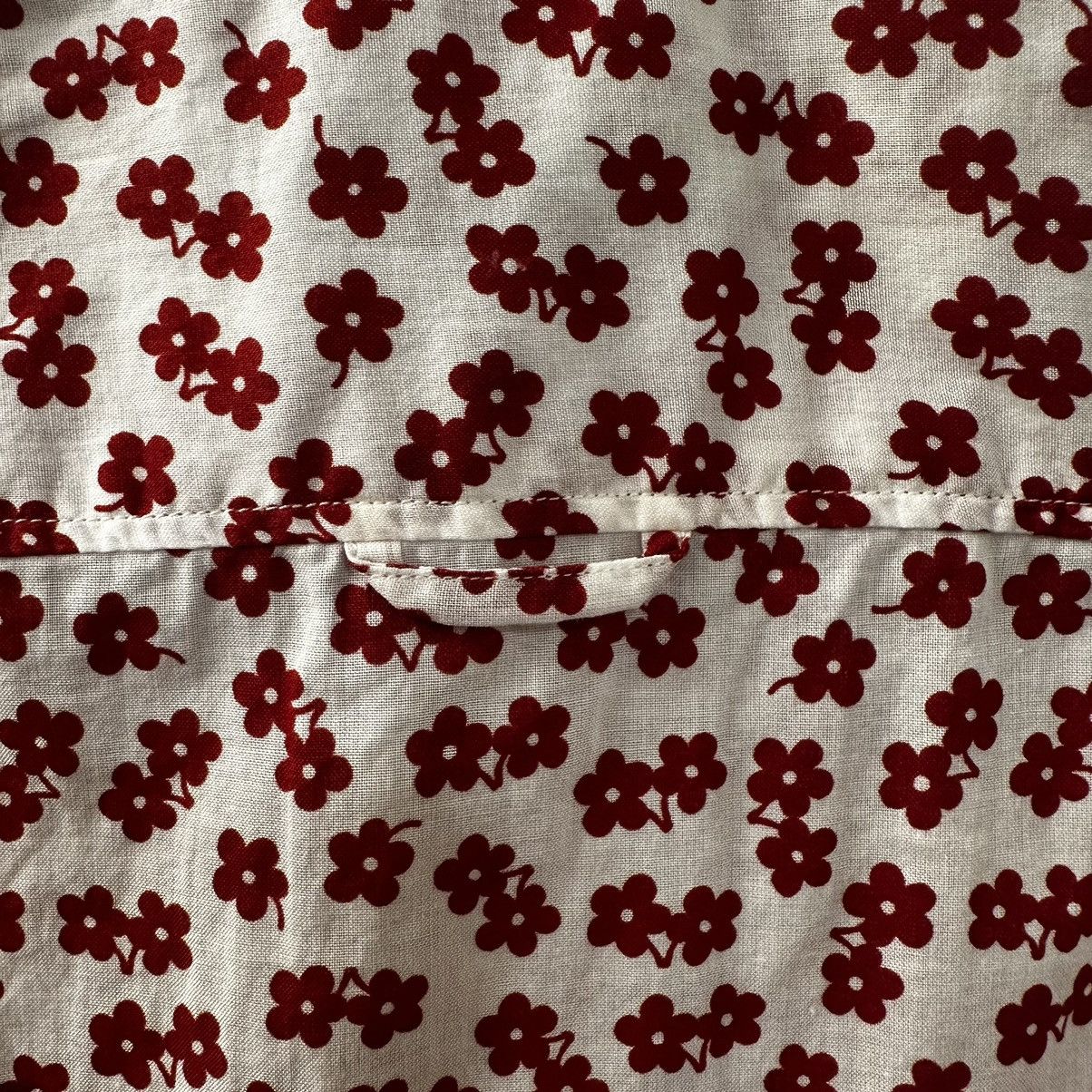 Burberry Rare Burberry Prorsum Red Flower Print Short Sleeve Shirt Size US S / EU 44-46 / 1 - 7 Thumbnail