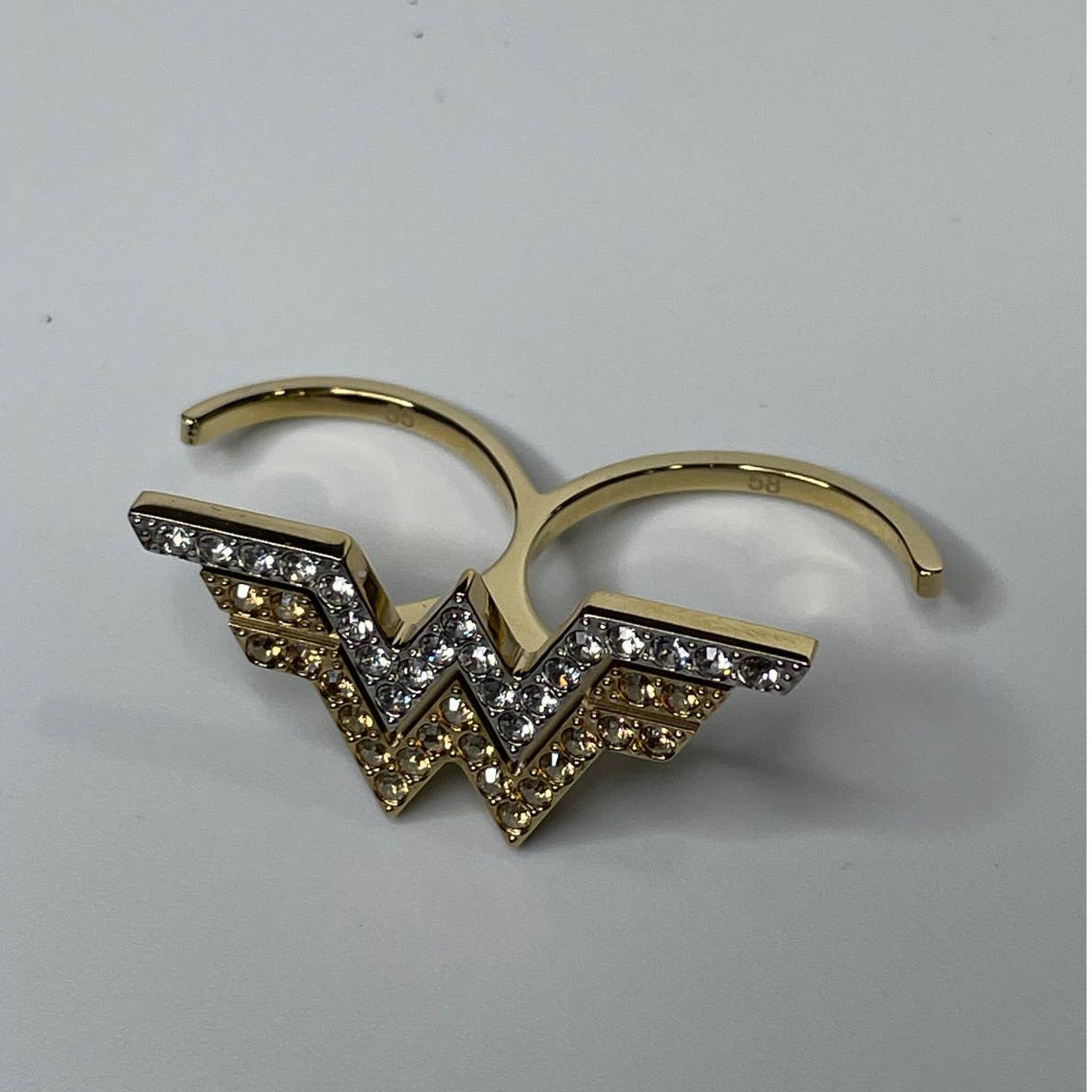 Swarovski Swarovski Fit Wonder Woman double ring Gold tone 52- 55 Size ONE SIZE - 3 Thumbnail
