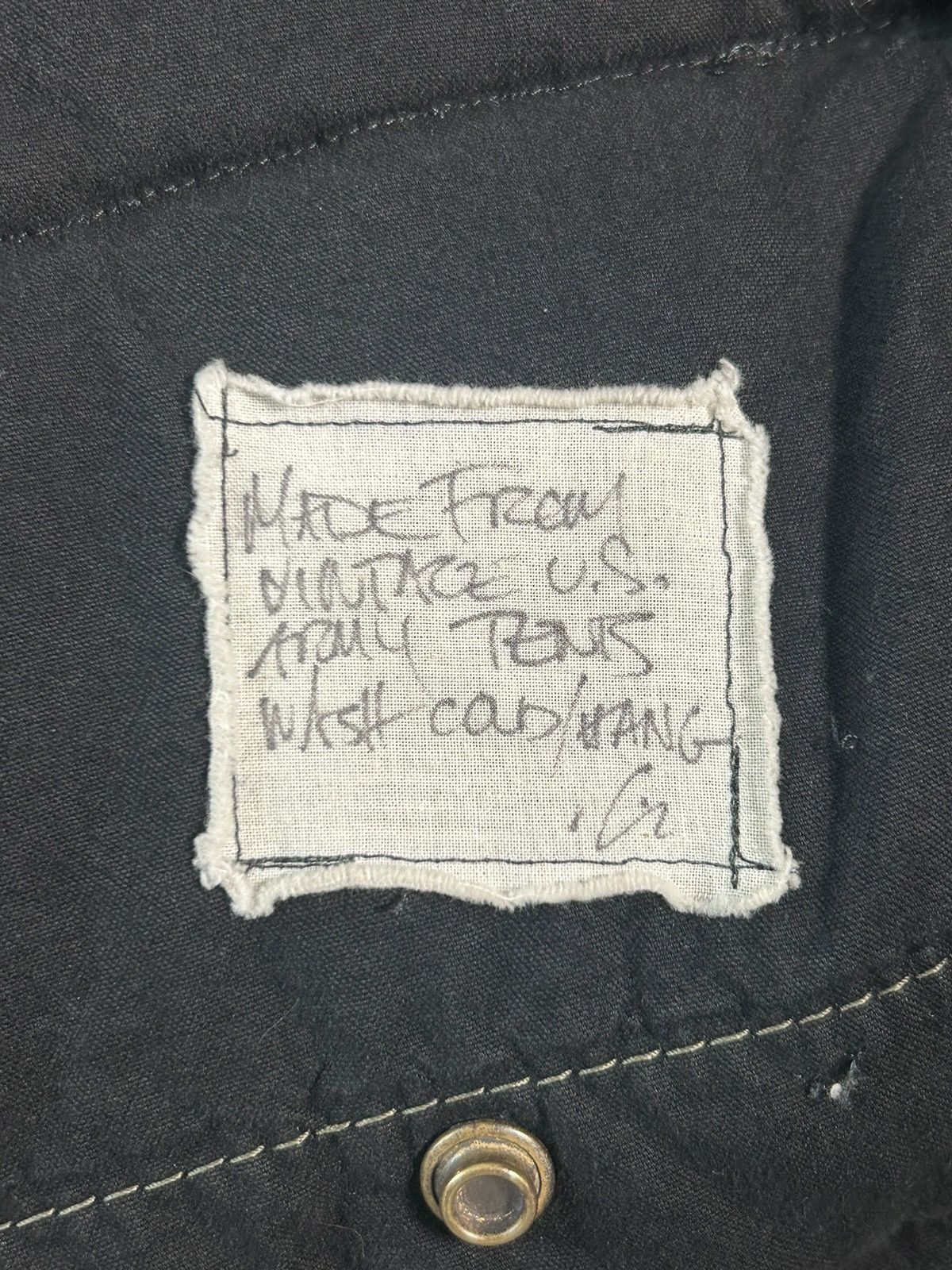 Greg Lauren Repurposed Vintage US Army Tent Vest Size US S / EU 44-46 / 1 - 8 Thumbnail