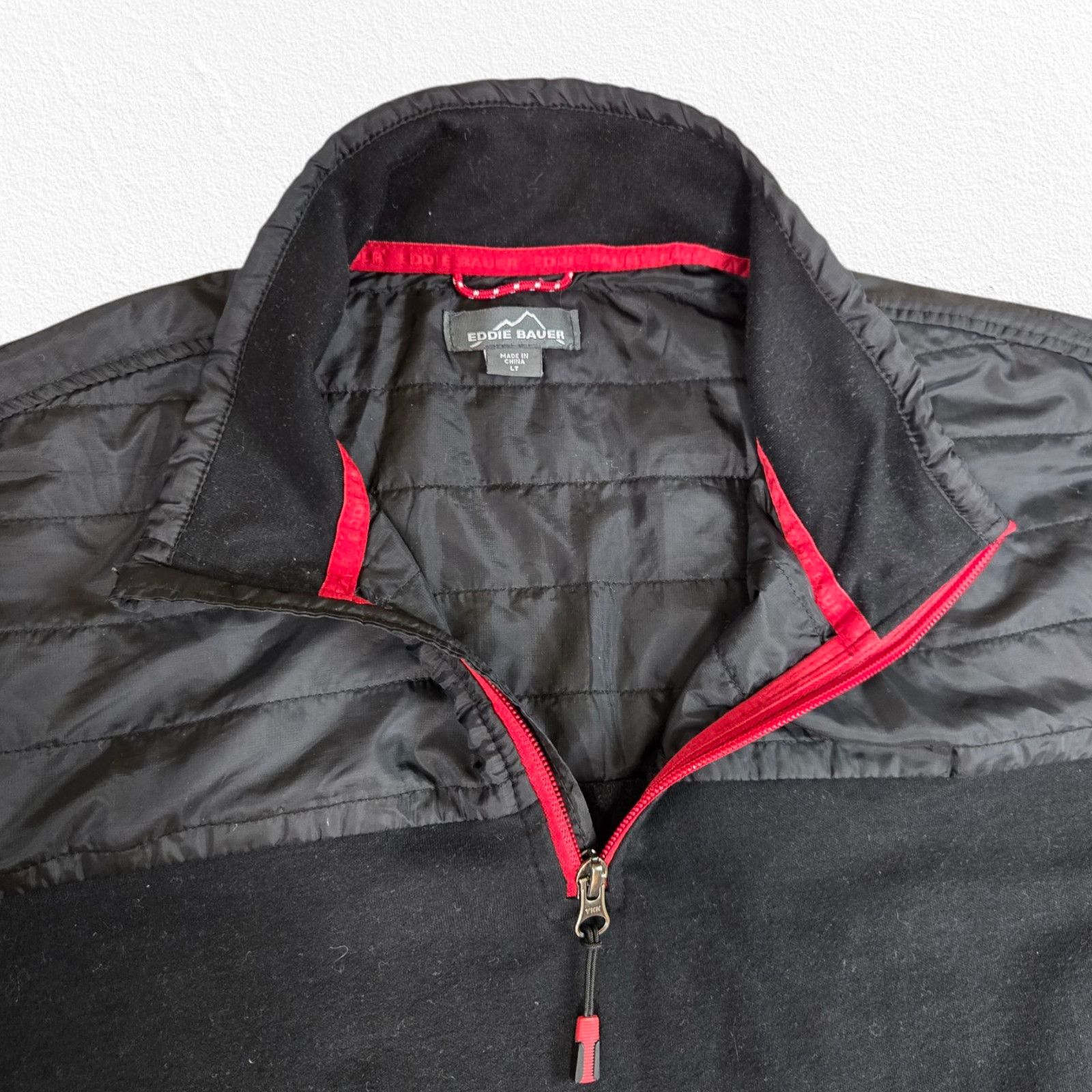 Eddie Bauer Eddie Bauer Black 1/4 Zip Pullover Size Large Tall Size US L / EU 52-54 / 3 - 5 Thumbnail