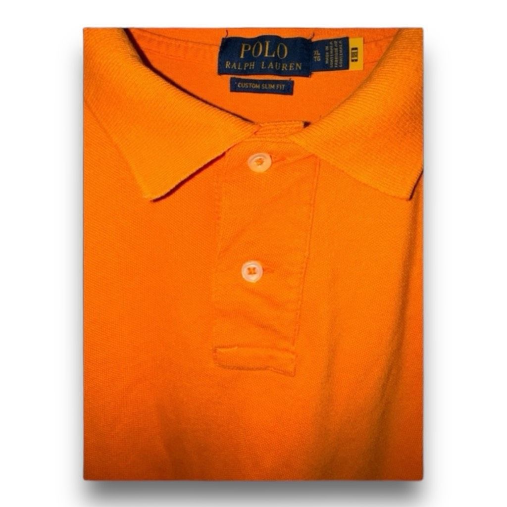 Polo Ralph Lauren Polo Ralph Lauren Sailing Orange Pique Polo Shirt Size XL Size US XL / EU 56 / 4 - 3 Thumbnail