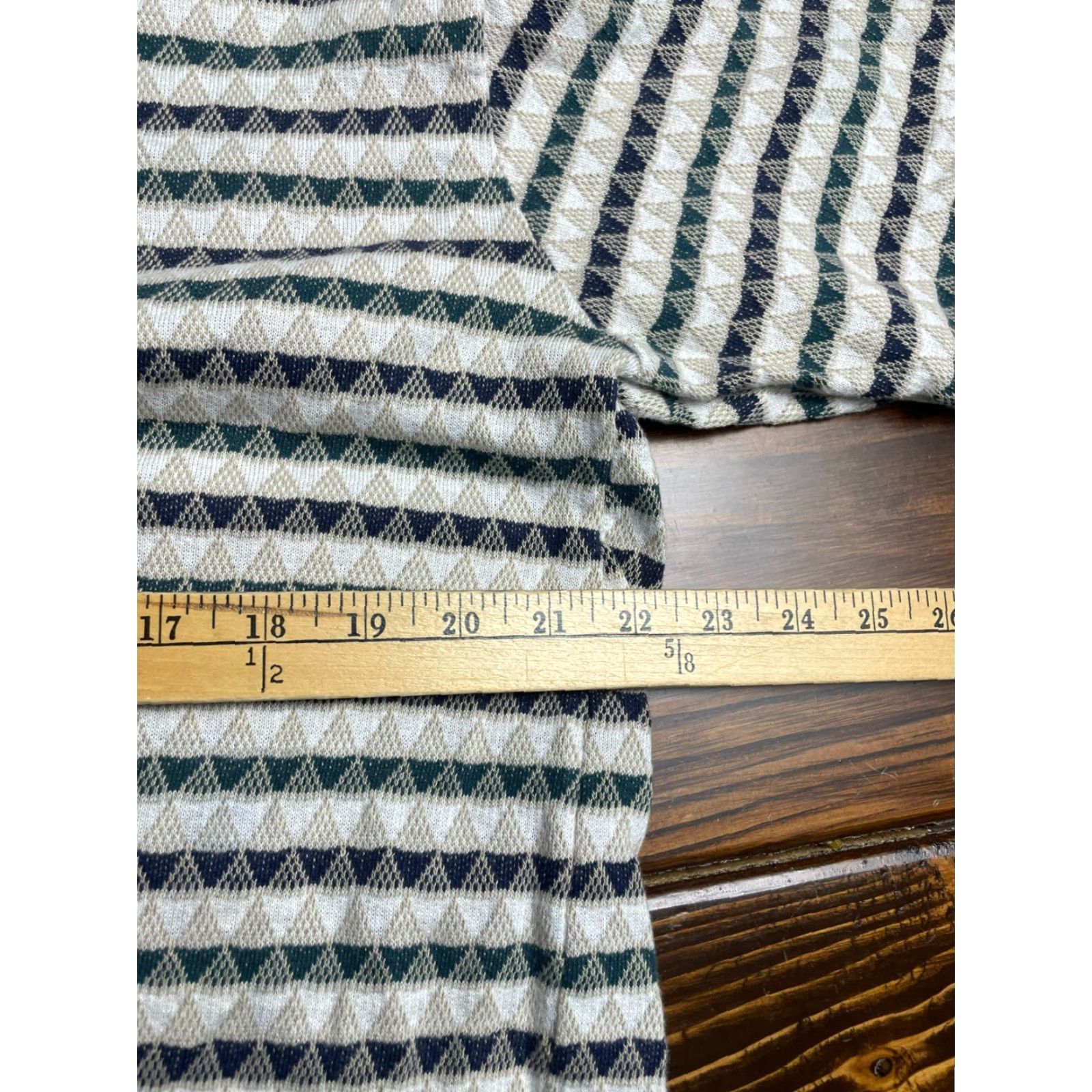 Vintage Penguin Shirt Polo, Men's Large, Short Sleeve, Blue Ivory Green, Cream Brand, Casual Shirt, Mens, Polo Shirt Size US L / EU 52-54 / 3 - 4 Thumbnail
