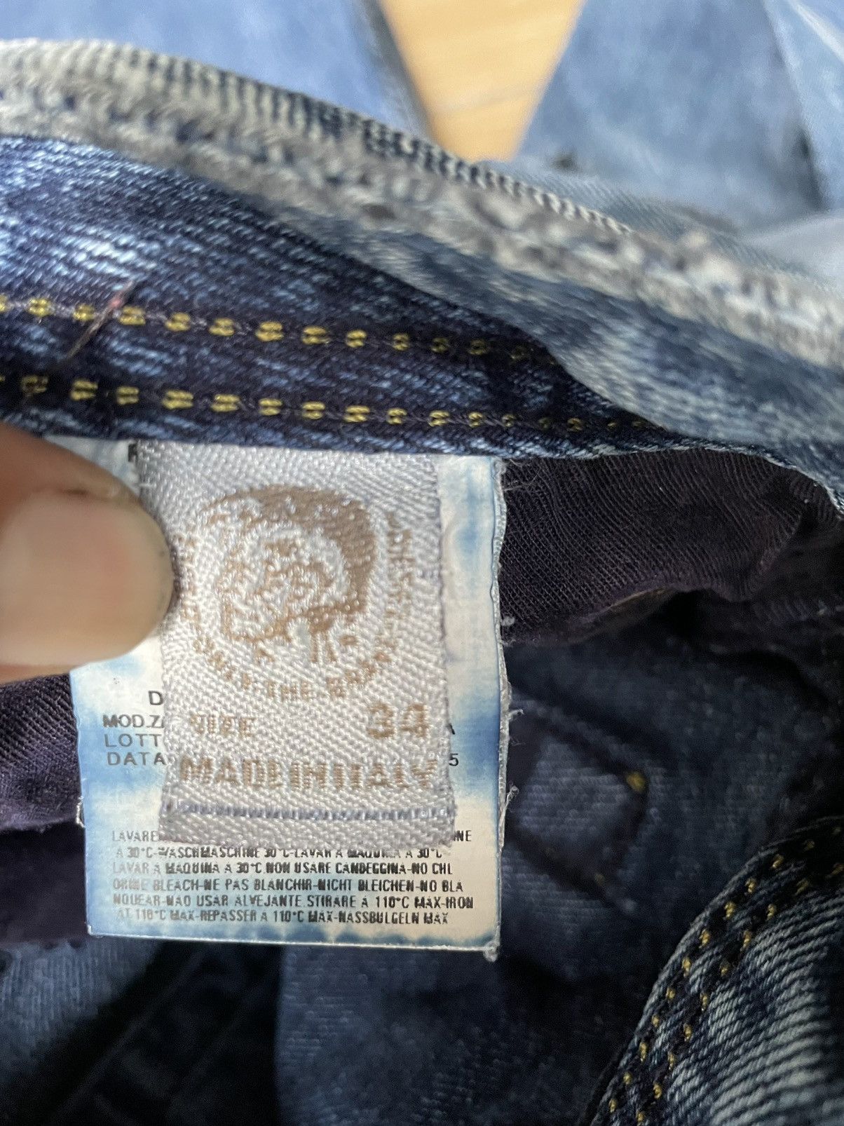 Diesel Vintage Y2K Diesel Flare Denim Jeans Size US 36 / EU 52 - 21 Thumbnail