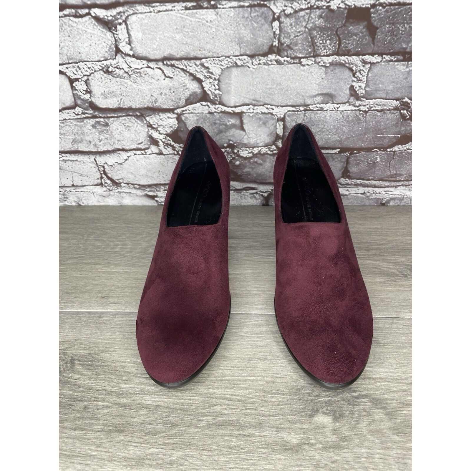 Ecco Ecco Danish Design Purple Plum Suede Leather Pumps Heels Wom Size US 9 / IT 39 - 13 Thumbnail