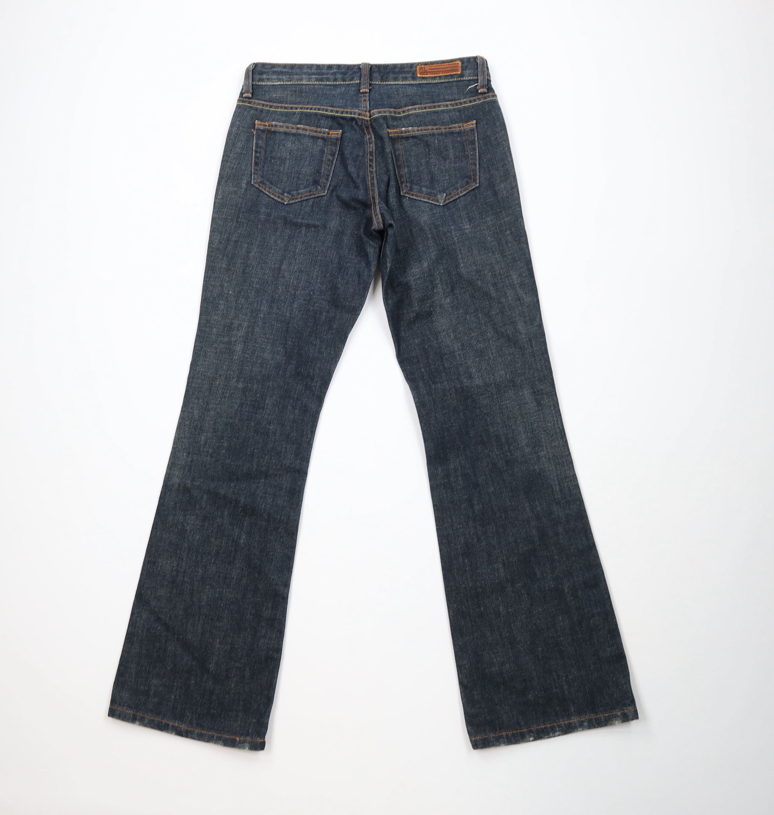 Ralph Lauren Vintage 90s Ralph Lauren Wide Leg Denim Jeans Blue Cotton Size 26" / US 2 / IT 38 - 12 Thumbnail