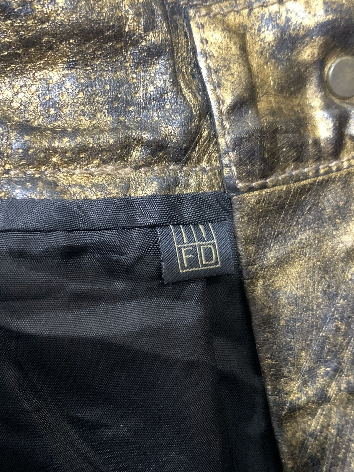 Roberto Cavalli ROBERTO CAVALI BROWN METALIC PANTS Size US 29 - 10 Thumbnail