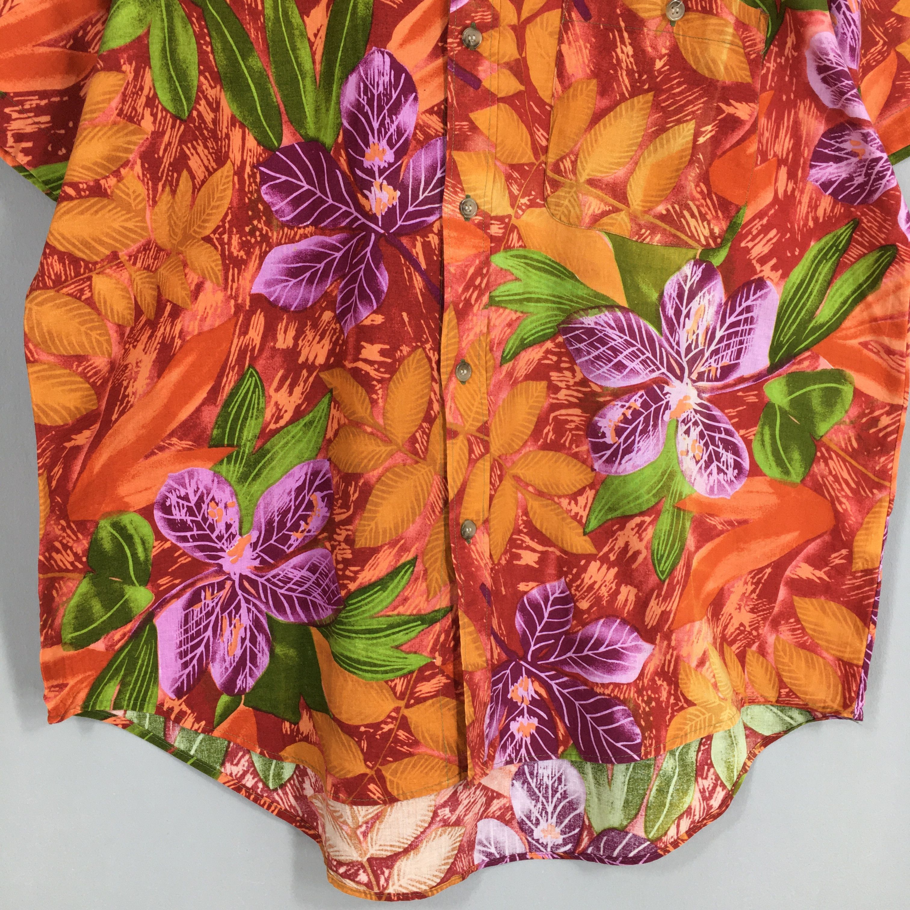 Other Vintage 90s Leaves Hawaii Aloha Shirts Medium Size US M / EU 48-50 / 2 - 4 Thumbnail