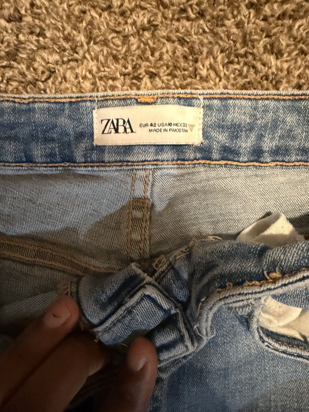 Zara ZARA Light Wash Bootcut Jeans Size 32" / US 10 / IT 46 - 2 Thumbnail