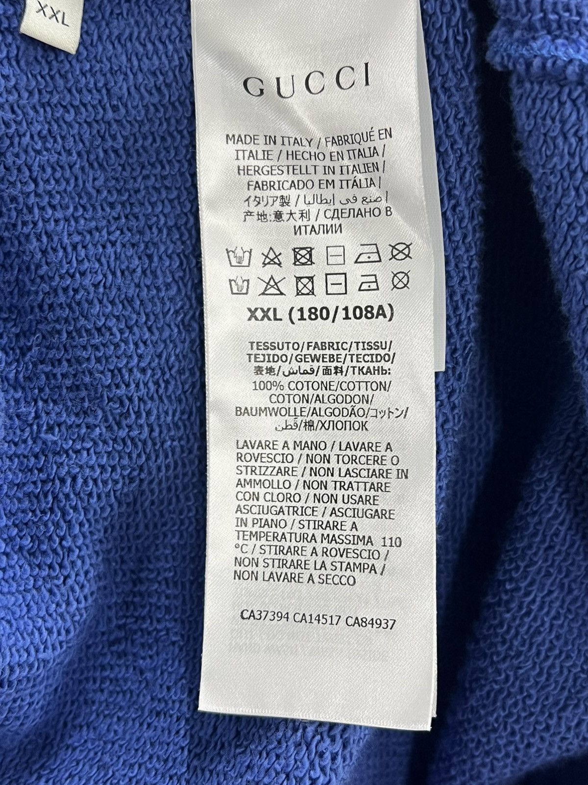 Gucci 2020 A/W Gucci Original Gucci Sherry Line Hooded Sweatshirt Size US XXL / EU 58 / 5 - 6 Thumbnail