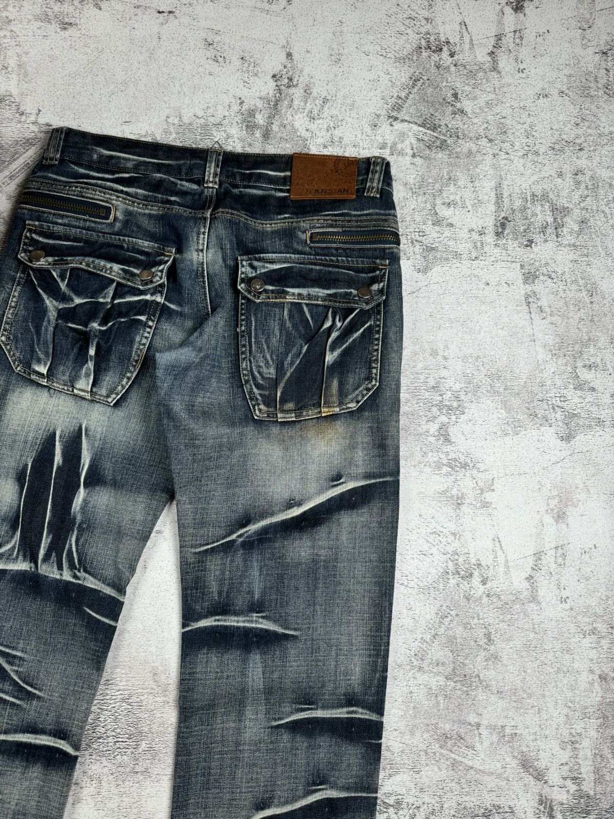 Japanese Brand Vintage Faded Distressed Y2K Rap Jeansia Jeans Pants Bottoms Size US 32 / EU 48 - 5 Thumbnail