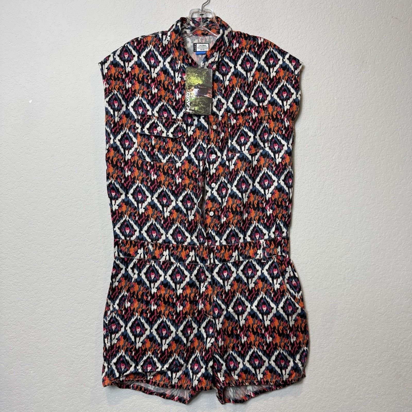 KAVU Kavu Freeland Desert Paint Sleeveless Romper Women’s S New! Size 27" / US 4 / IT 40 - 2 Thumbnail